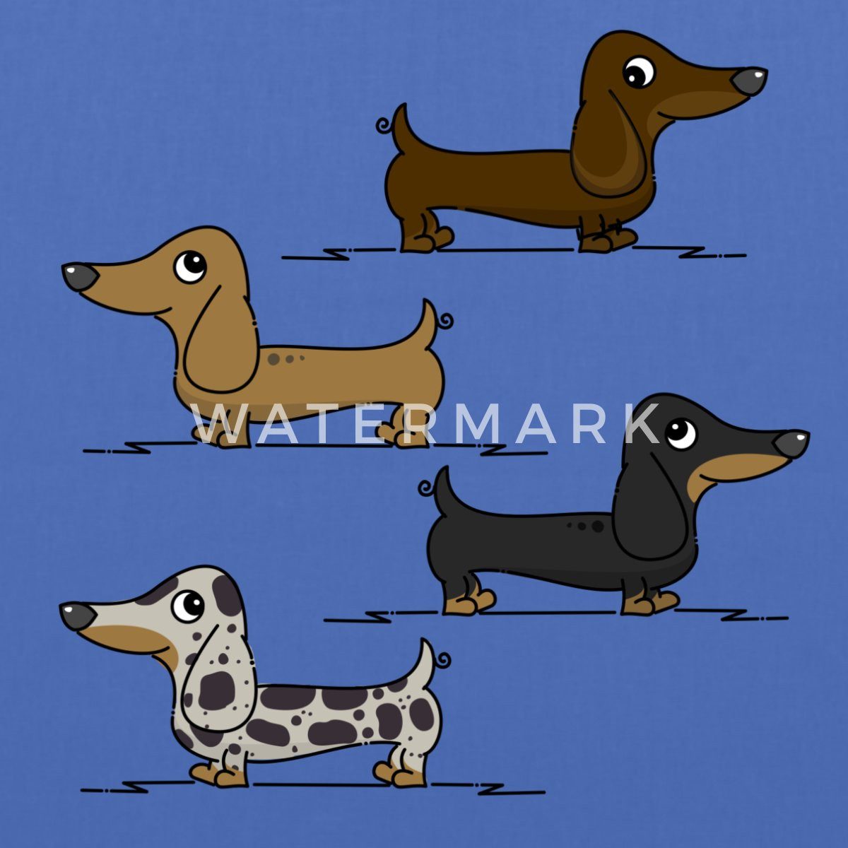Spreadshirt Henkeltasche Dackel Dackeln Hund Geschenk günstig online kaufen