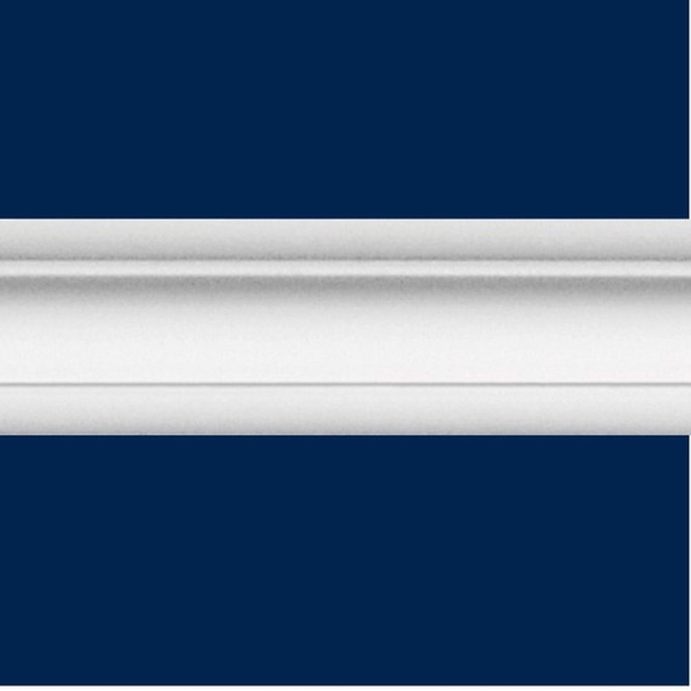 PROVISTON Stuckleiste Polystyrol, 70 x 70 x 2000 mm, Weiß, Deckenleiste, Polystyrol