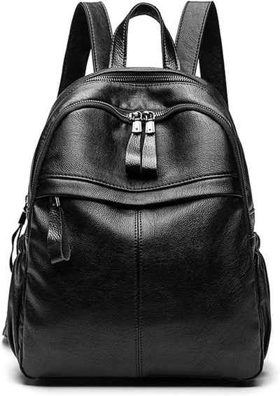 BUMHUM Freizeitrucksack Daypack Damen leder Wasserdicht Rucksack Modische Freizeit