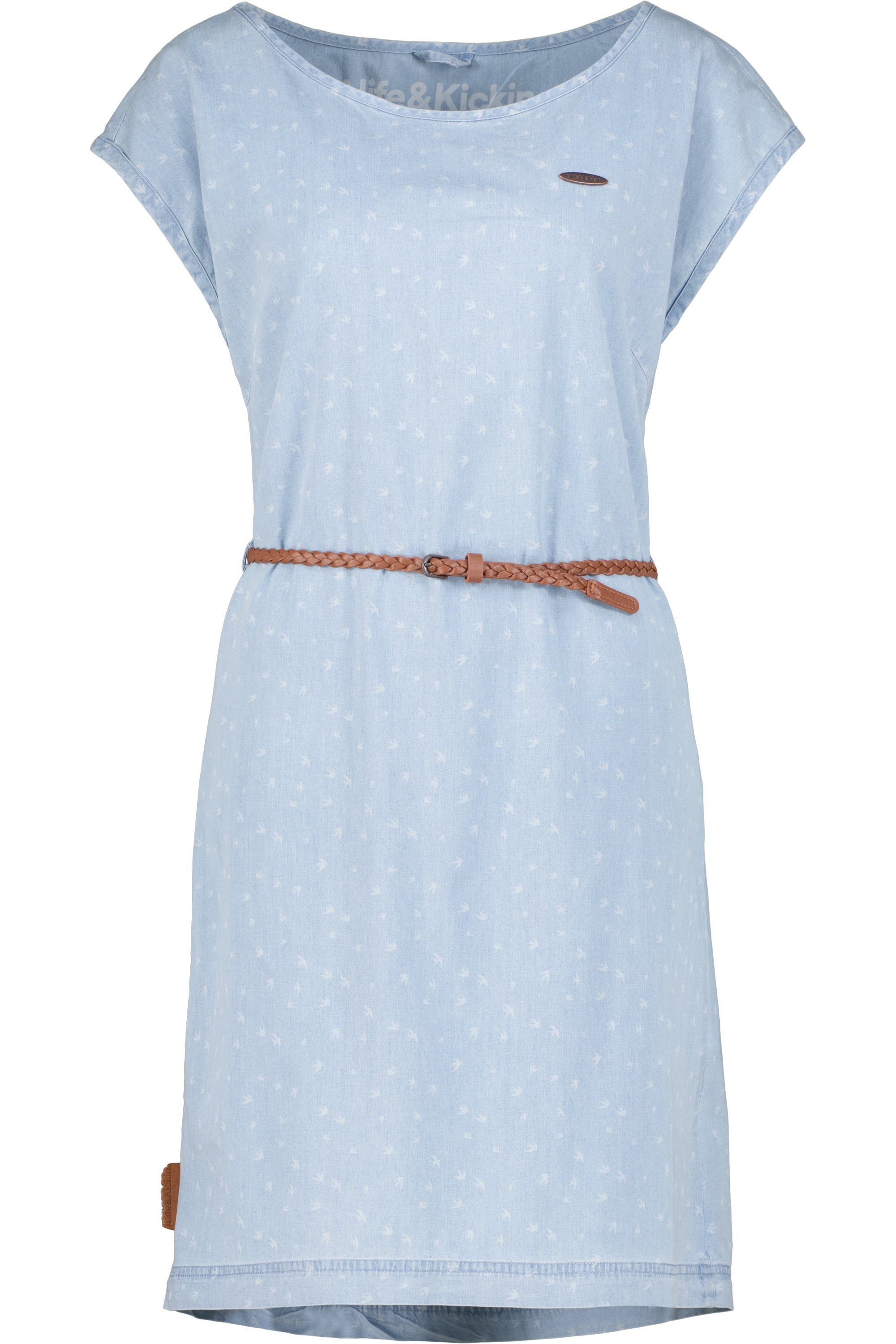 Damen & Kleid Sommerkleid, Kickin denim MelloAK light Alife Dress Blusenkleid B