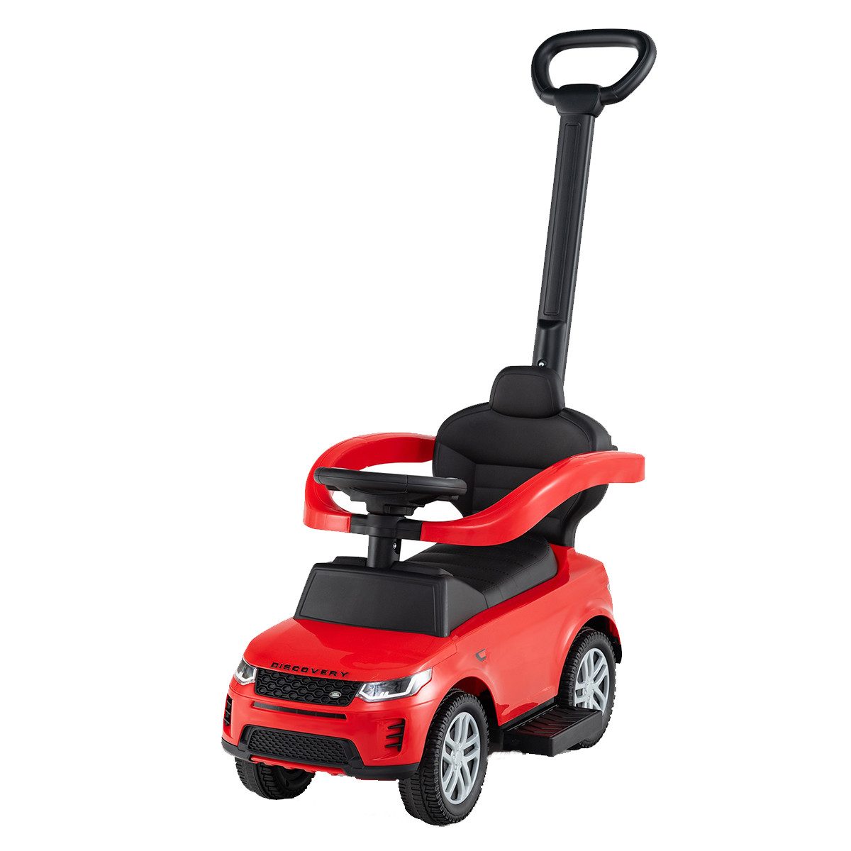 COSTWAY Rutscherauto, mit abnehmbarem Griff und Schutzbügel, mit Hupe & Sound