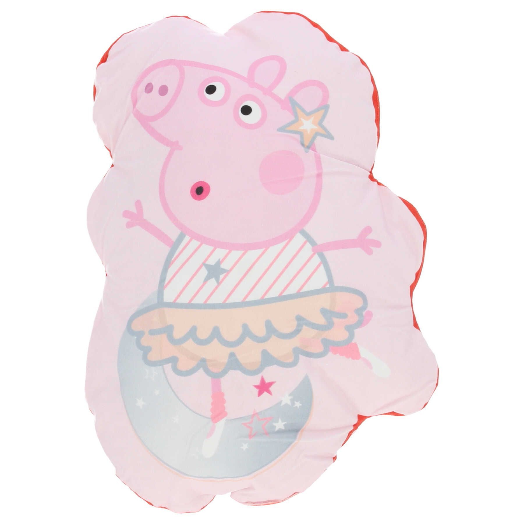 Peppa Pig Dekokissen Kissen Velours Kissen Ideal als Dekokissen