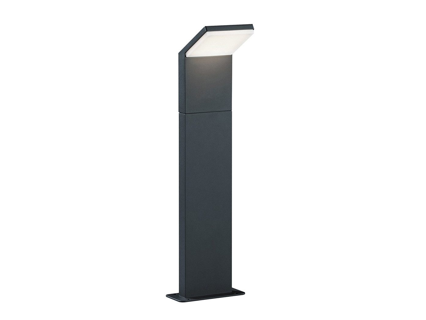TRIO Leuchten LED Pollerleuchte, LED fest integriert, Warmweiß, Außen Garten-Wegbeleuchtung mit Strom aus Aluminium, Höhe 50cm