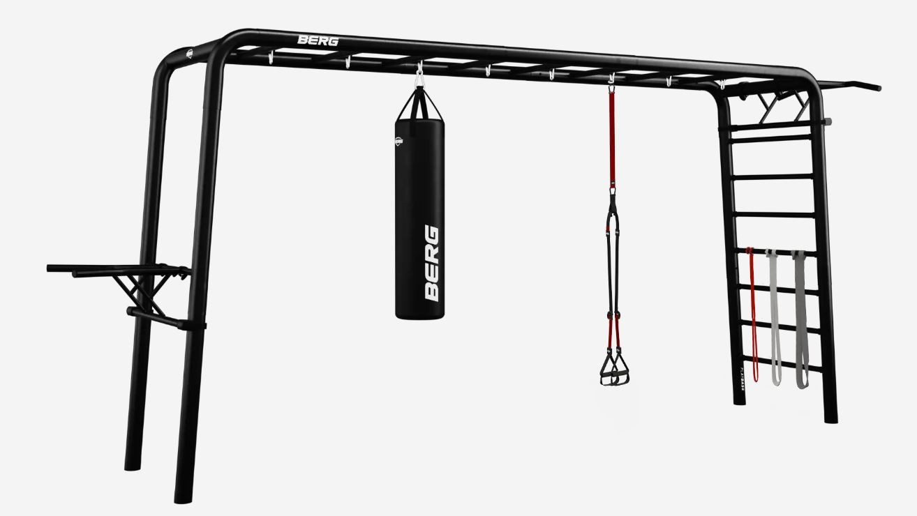 Berg Klettergerüst BERG PlayBase XL Klettergerüst Schaukelgestell + Sports set