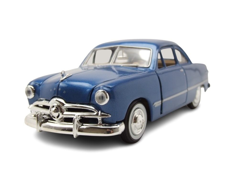 Motormax Modellauto Ford Coupe 1949 blau, Maßstab 1:24