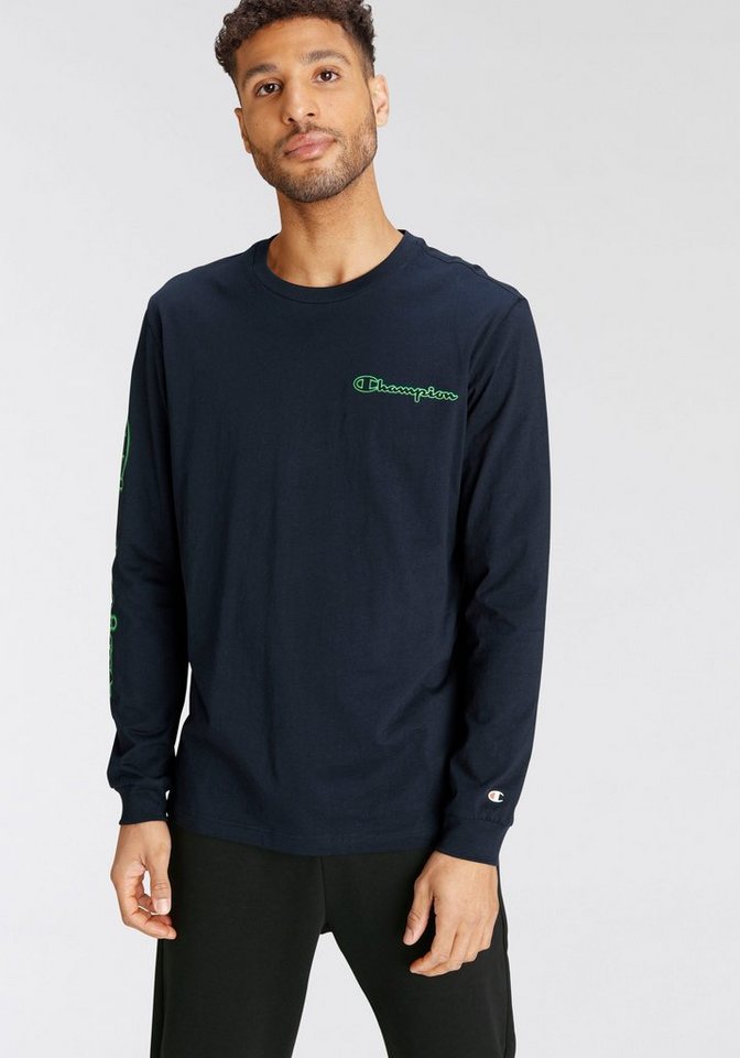 Champion Langarmshirt Long Sleeve T-Shirt, Mit Logoschriftzügen und  Logodruck