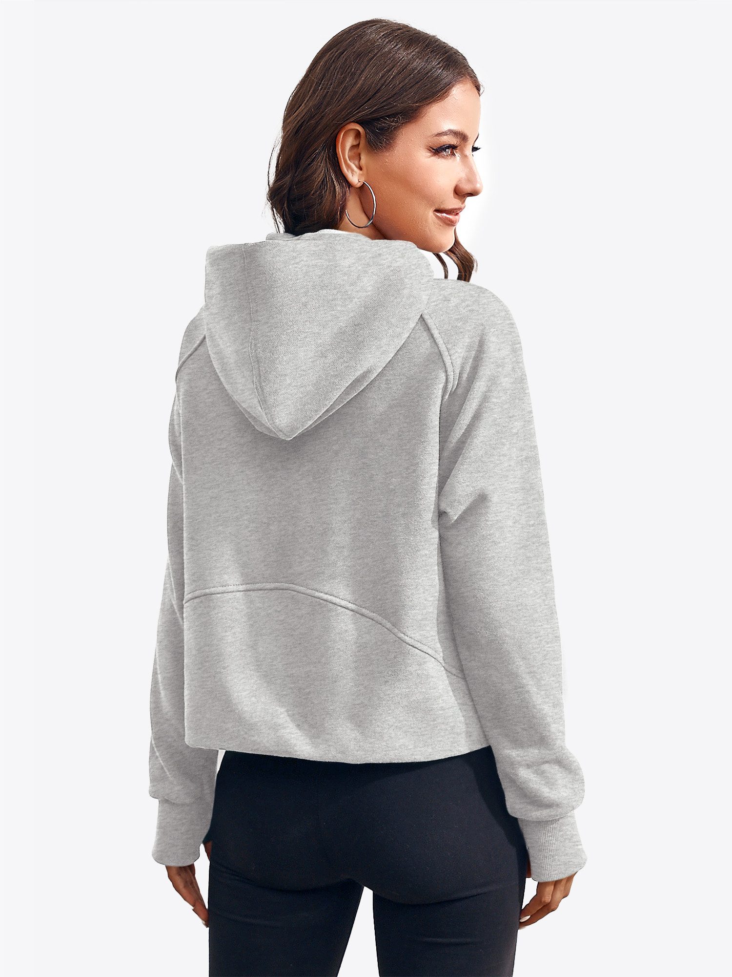 Imily Bela Sweatshirt Damen Kapuzen pullover mit Reißverschluss (Packung, 1 günstig online kaufen