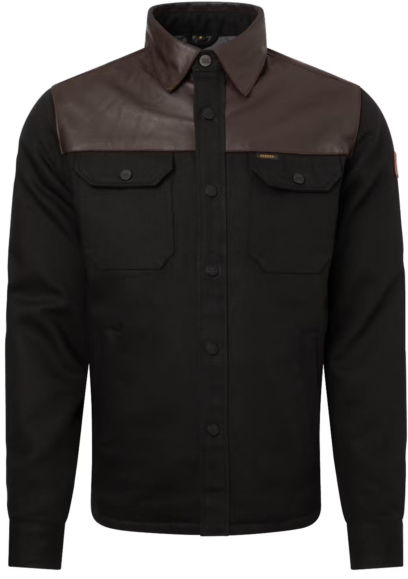 Rokker Motorradjacke Bozeman Rider Motorrad Hemd Ellenbogenprotektoren enthalten,Schulterprotektoren enthalten
