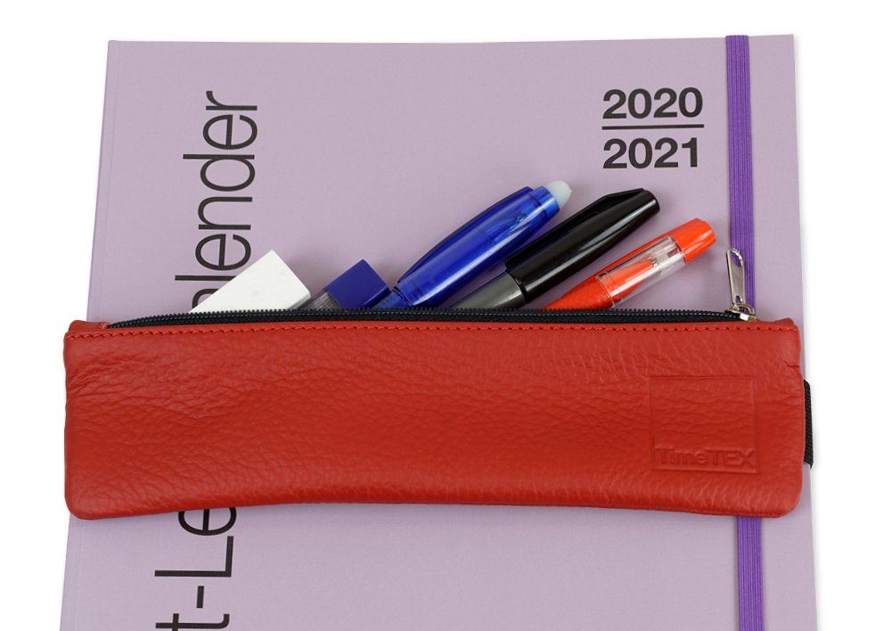 TimeTEX Federmäppchen Aufspann-Stiftmäppchen aus Leder, für A5 und A4
