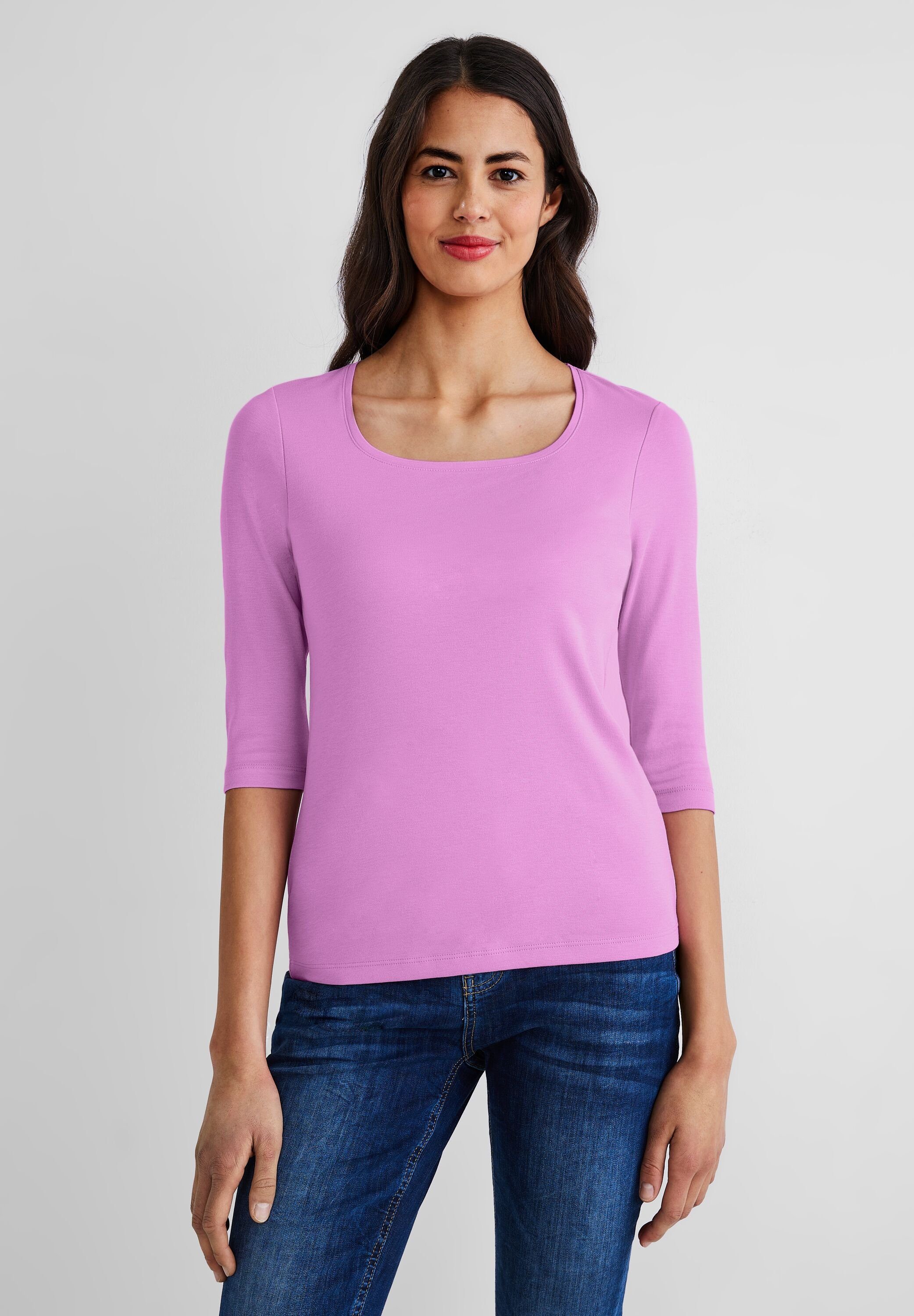 STREET ONE 3/4-Arm-Shirt mit 3/4 Ärmeln