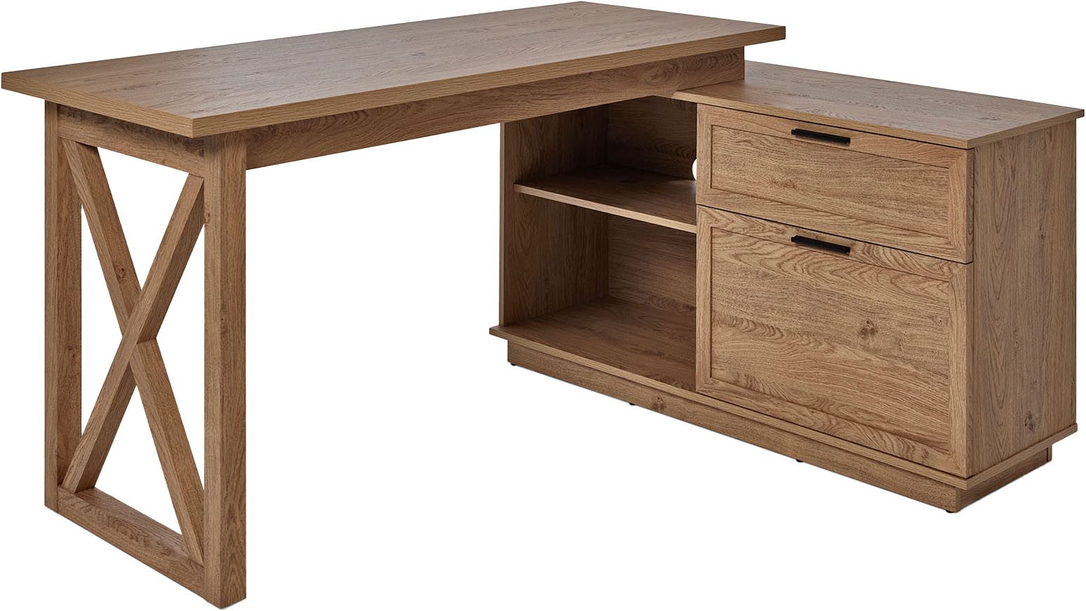 Jahnke Eckschreibtisch CHALET D 155 E günstig online kaufen