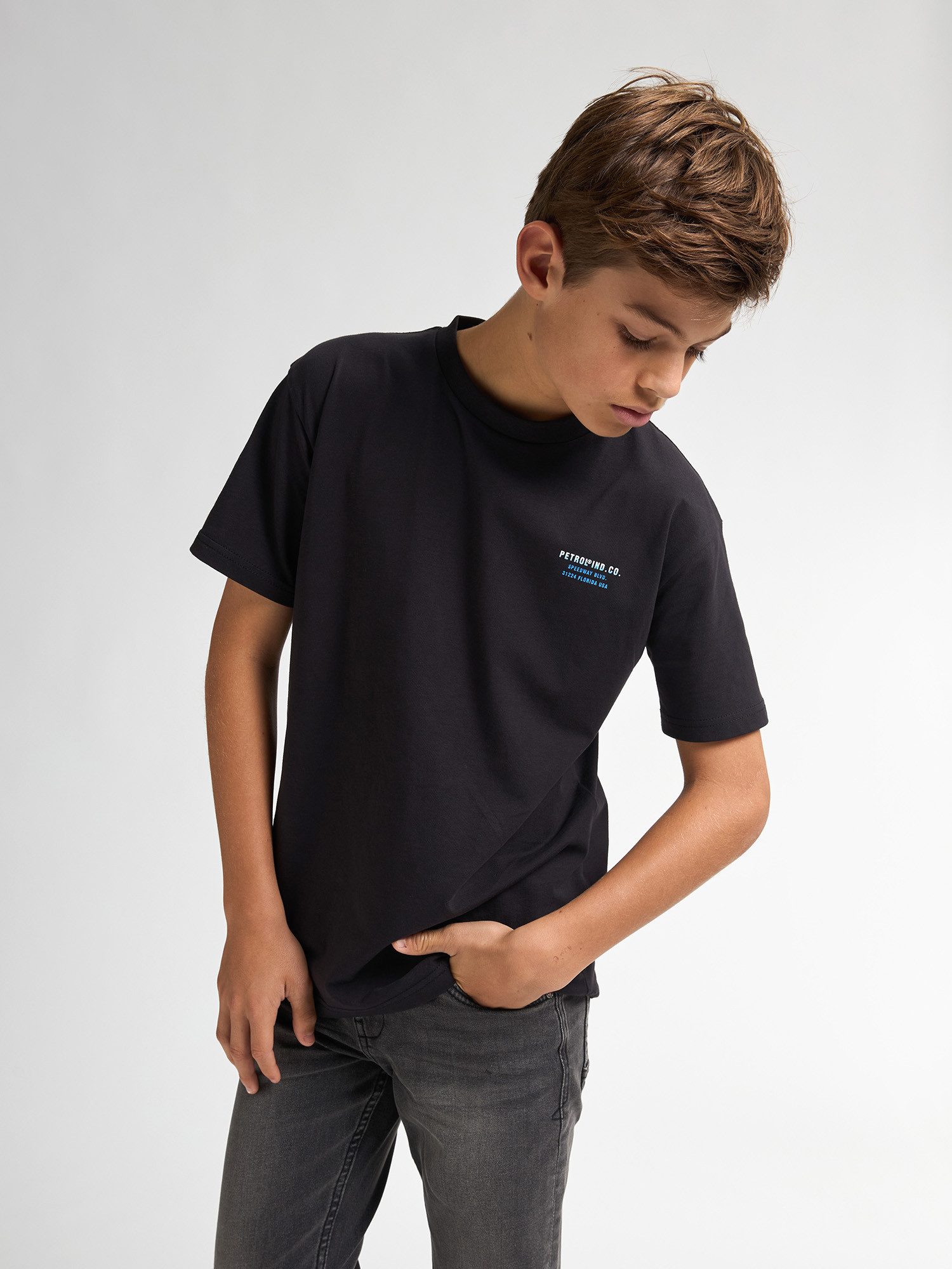 Petrol Industries T-Shirt Back Print Flamingoline