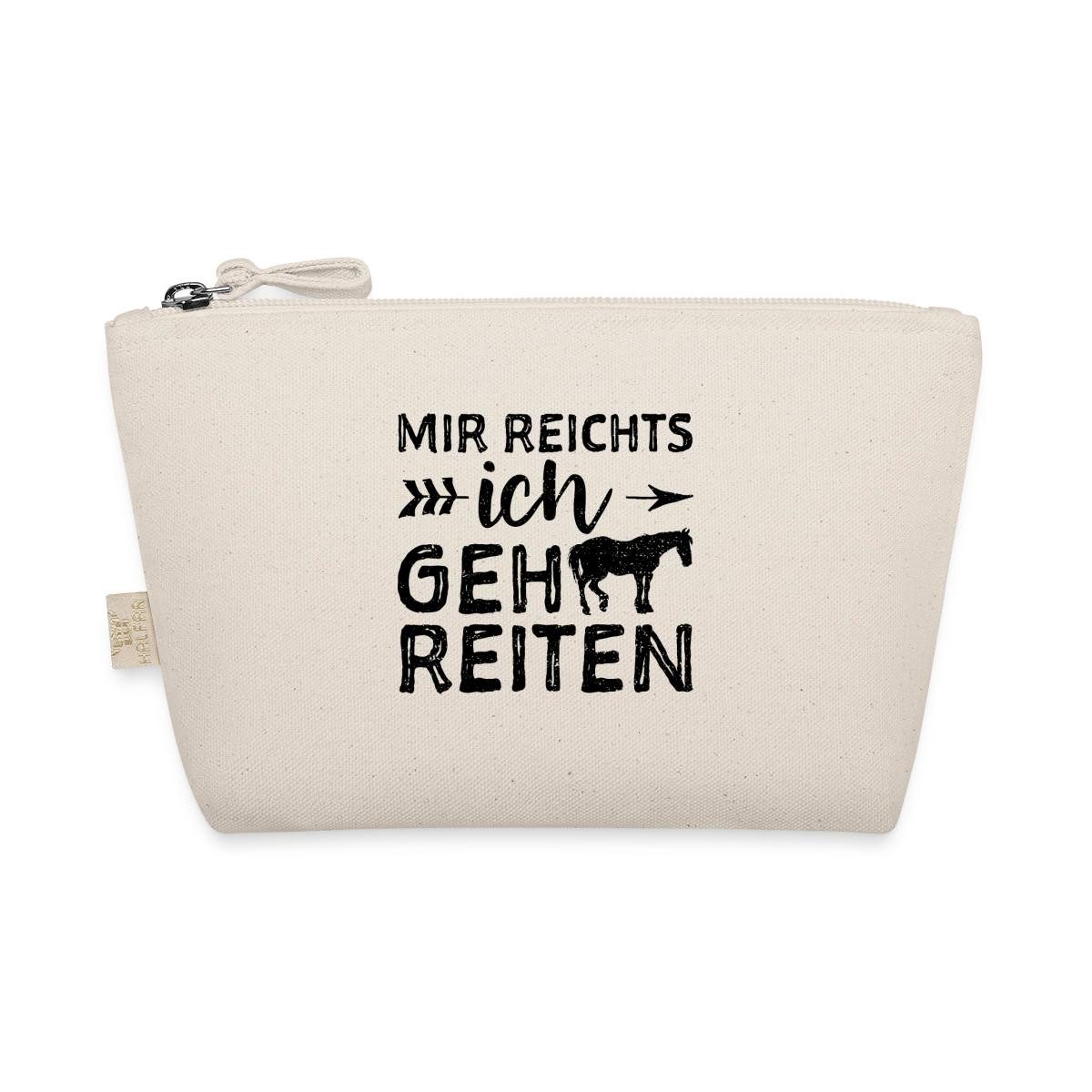 Spreadshirt Kosmetiktasche Mir Reichts Ich Geh Reiten Für Pferde Fans Täschchen (1-tlg)