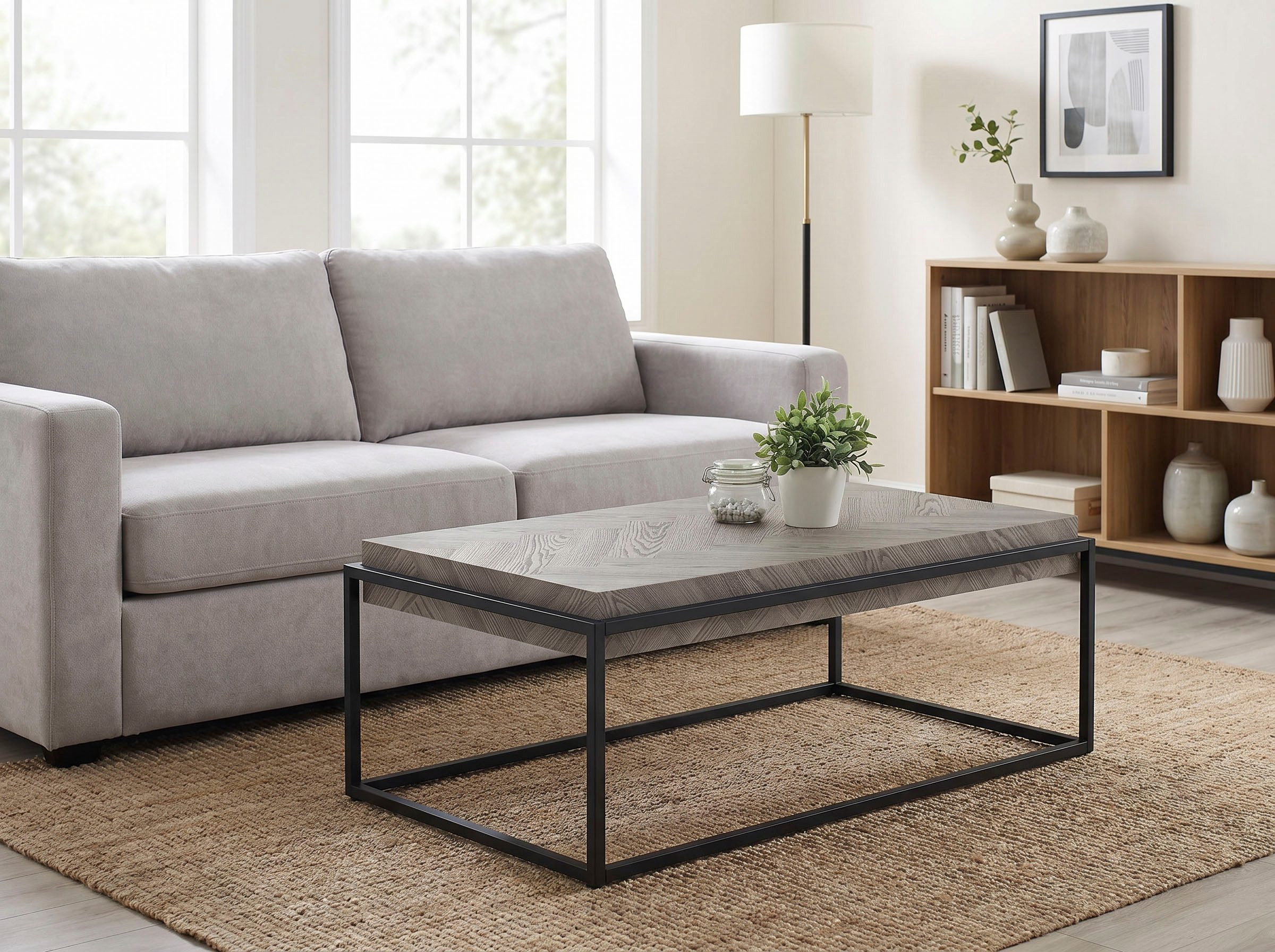 HELA Couchtisch CARLOS (1-St), Tischplatte 100 mm stark