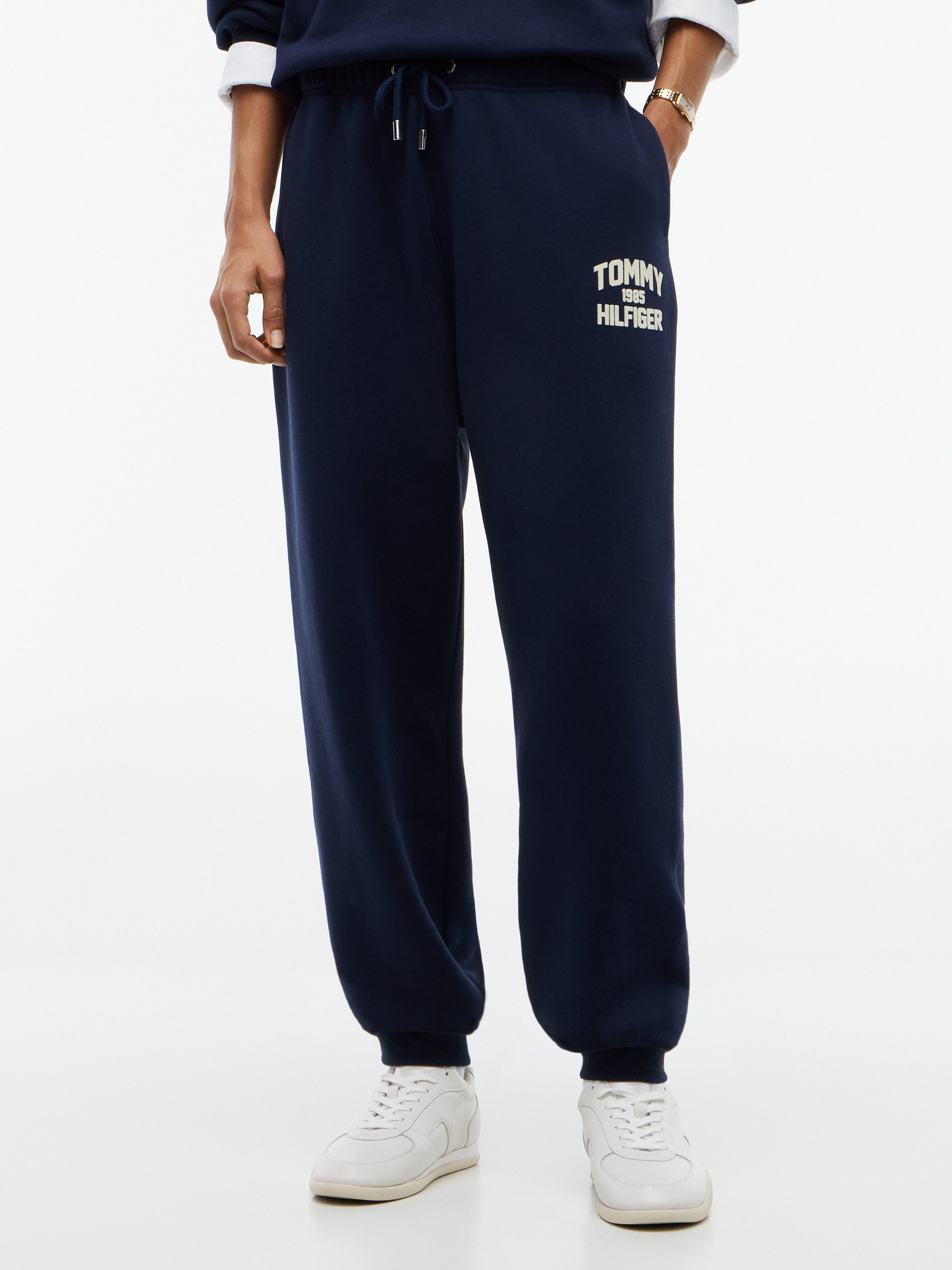 Tommy Hilfiger Sweathose VARSITY FLOCK CUFF MR SWTPANTS Baumwollmischung