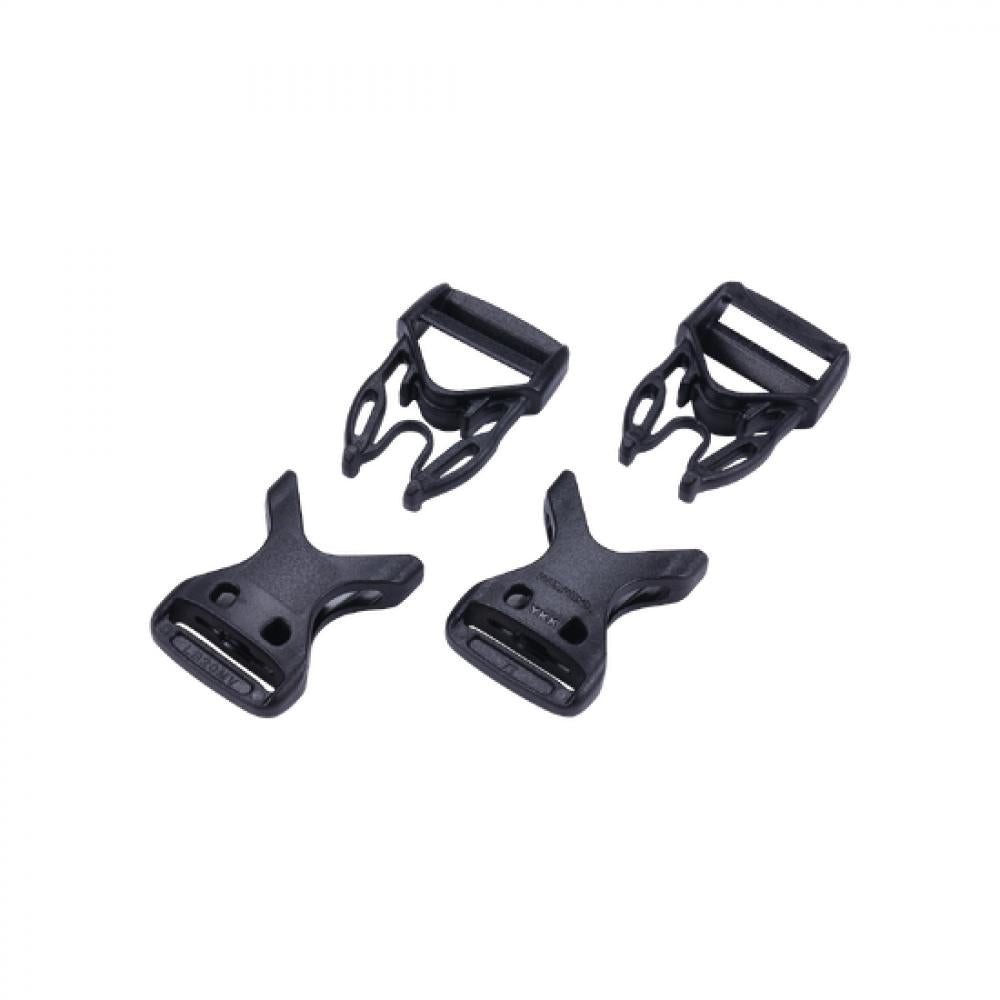 BBB Fahrradtasche buckle sets Front Fellow/SideKick (2 male, 2 female) 20mm 20mm schwarz