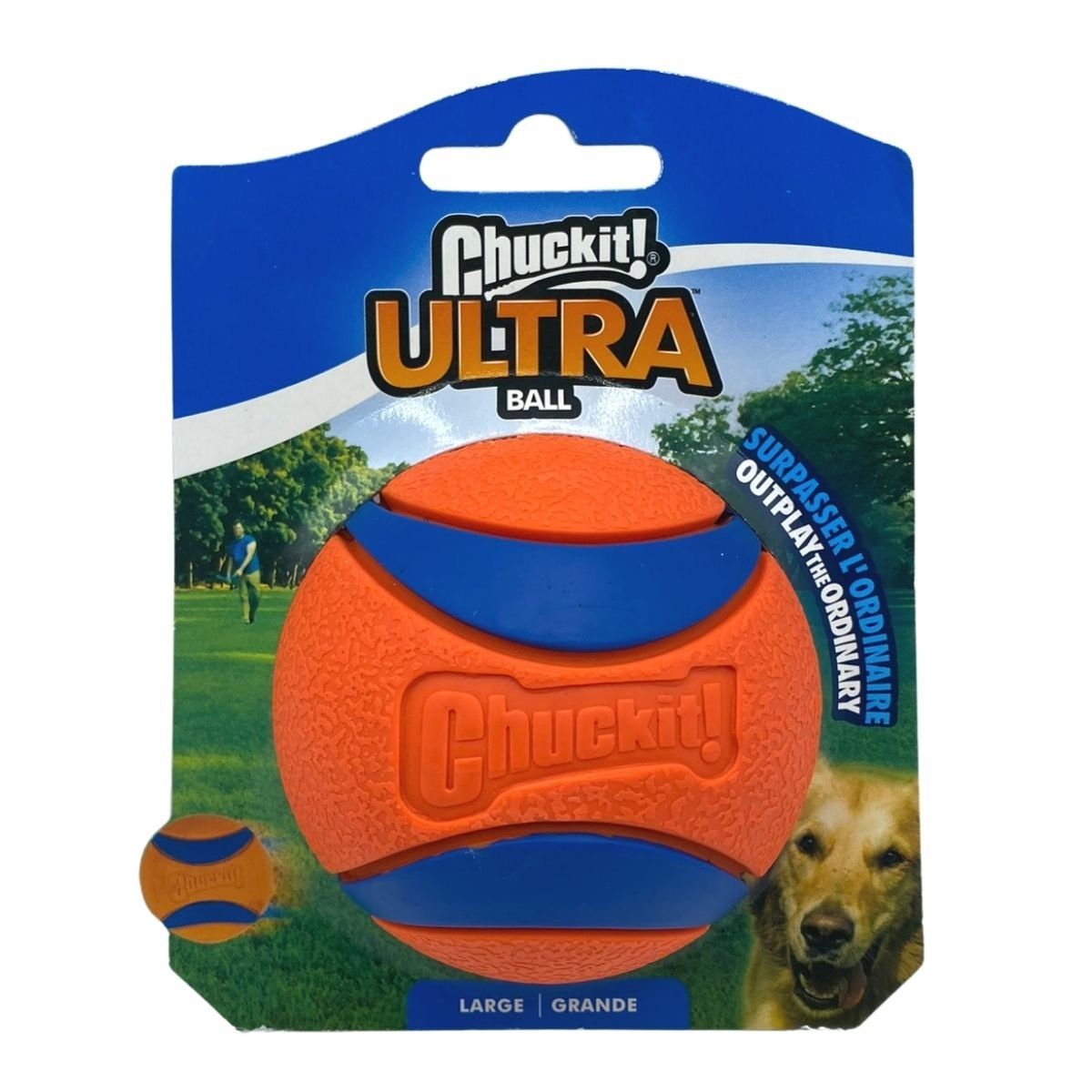 Chuckit Tierball Ultra Ball Large 7 cm 1er Pack Apportierspielzeug für Hunde