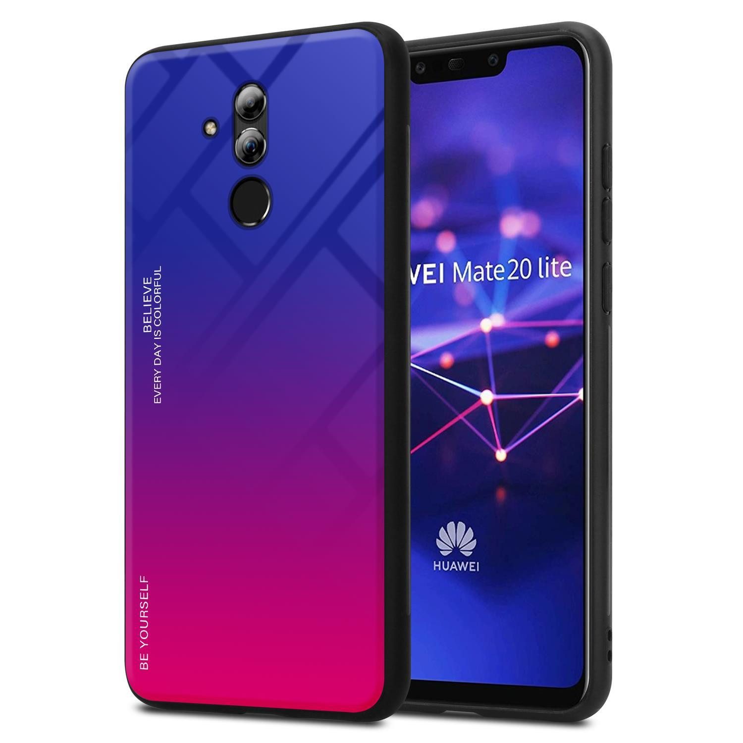 Cadorabo Handyhülle für Huawei MATE 20 LITE Hülle Huawei MATE 20 LITE, Robustes Hard Case - Handy Schutzhülle - Hülle - Back Cover Bumper