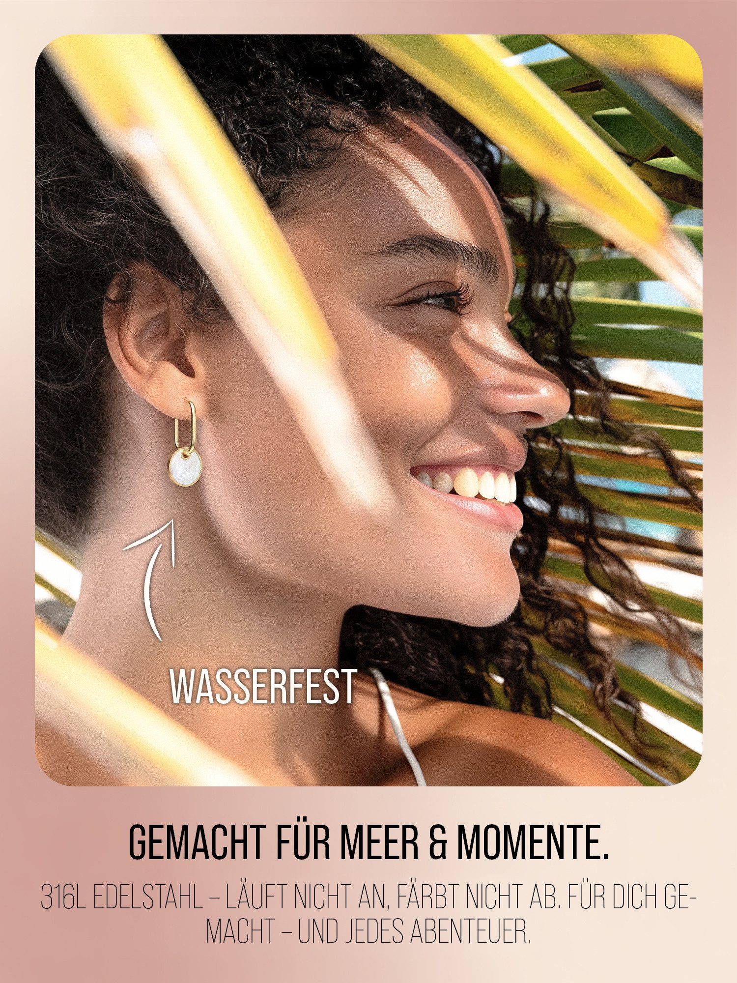 THIORA Paar Creolen Oasis Kollektion (inkl Schmuckbox)