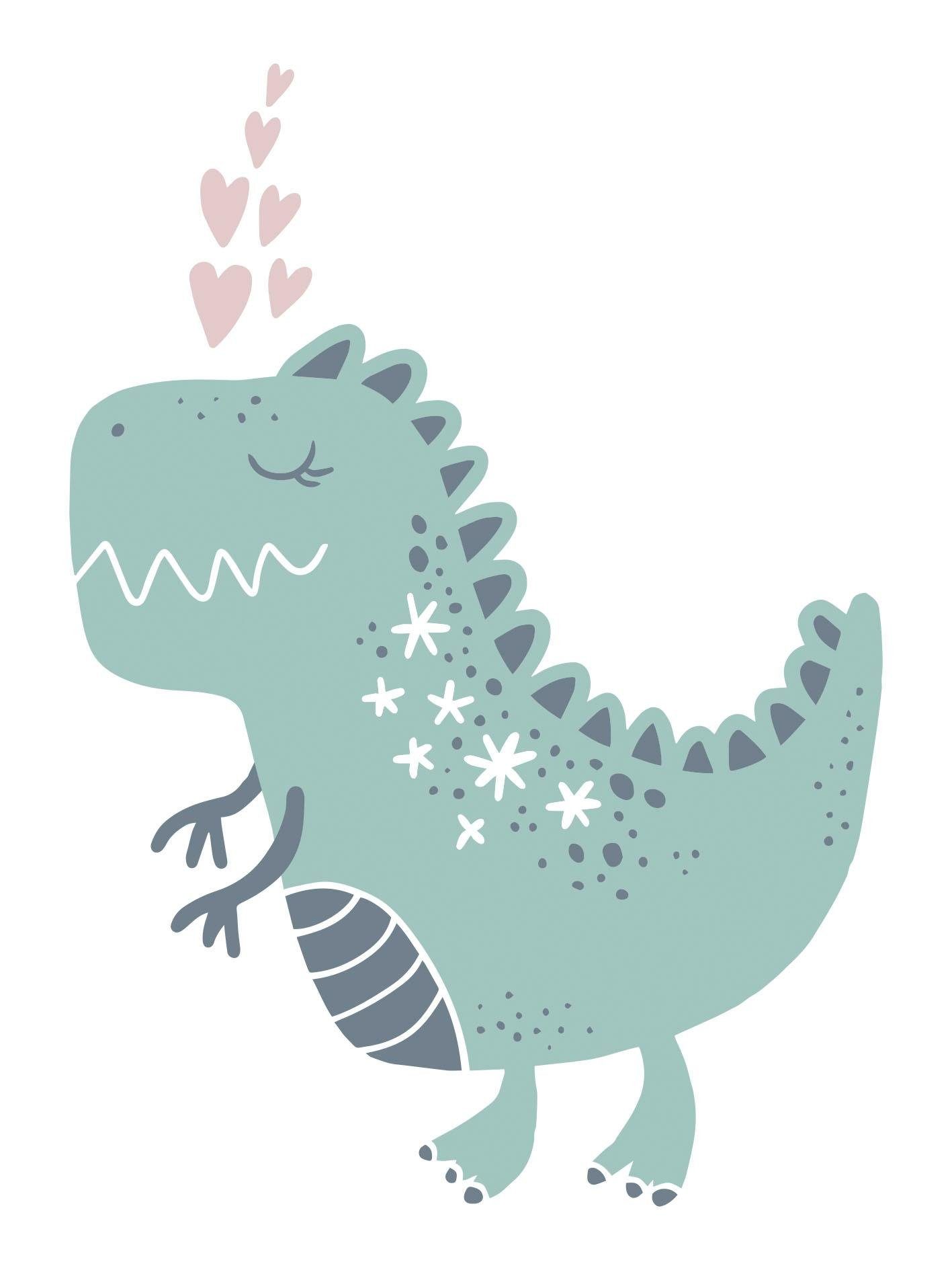 Lüttenhütt Leinwandbild Drache, Dinosaurier, Drachen, Herz, Herzbilder, Kind, Kinder, Tiere, Premium-Leinwandstoff, Handarbeit aus Deutschland, Kindermotiv. € 23,76