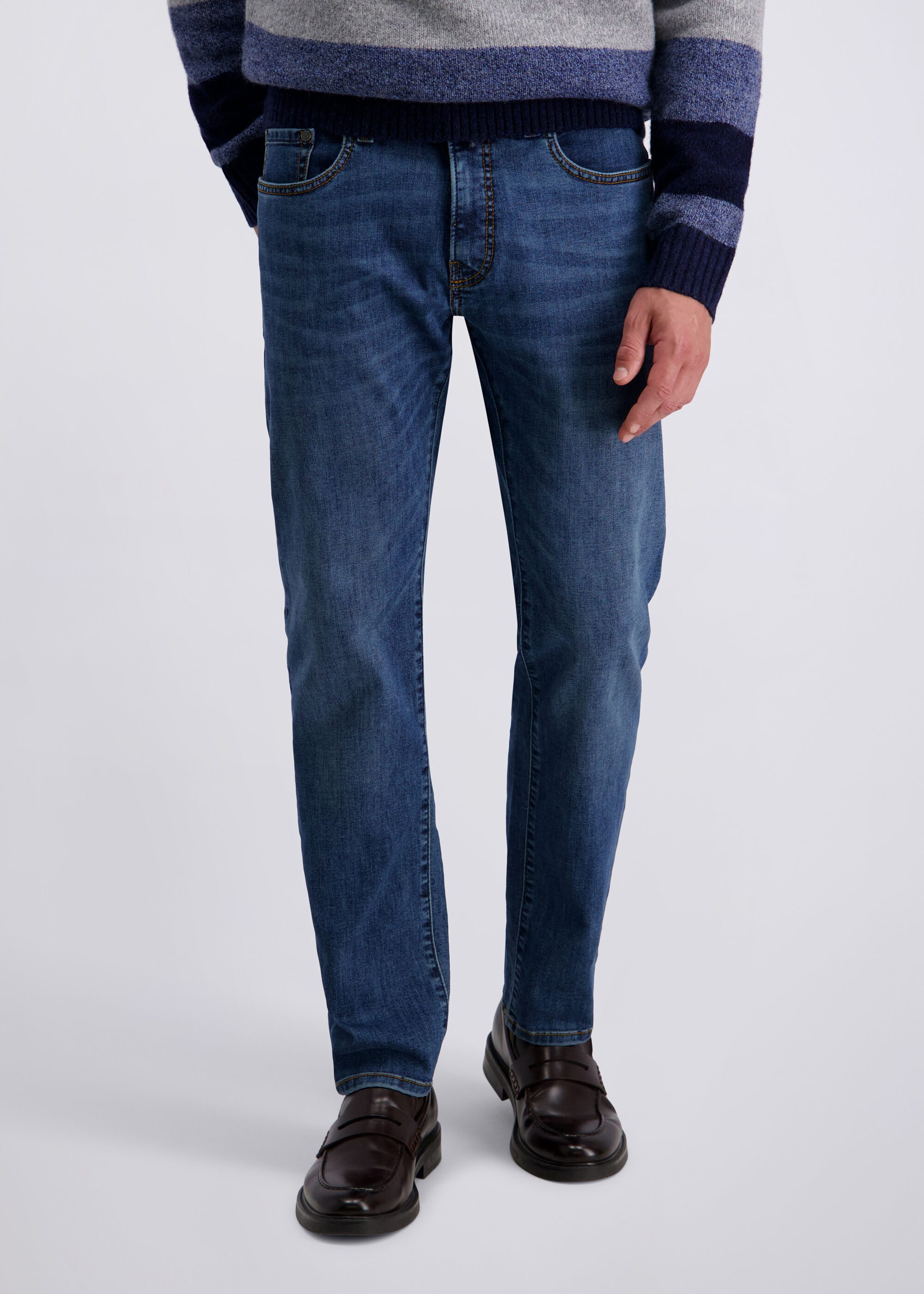 Pierre Cardin Regular-fit-Jeans Lyon mit Dornschlaufe für die Gürtelschnall günstig online kaufen