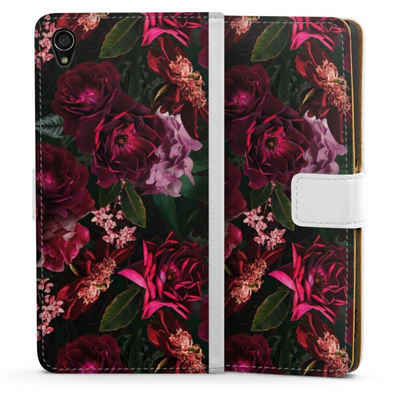DeinDesign Handyhülle »Rose Blumen Blume Dark Red and Pink Flowers«, Sony Xperia Z3 Hülle Handy Flip Case Wallet Cover Handytasche Leder