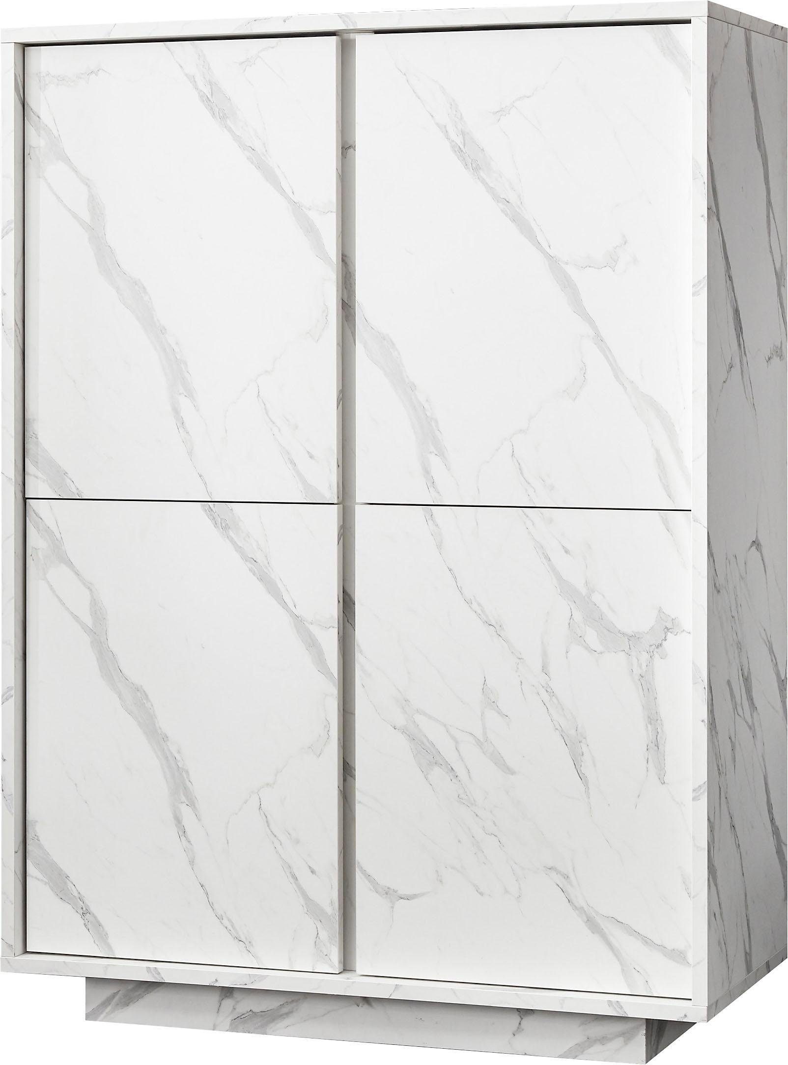 INOSIGN Highboard "Carrara" grifflos günstig online kaufen