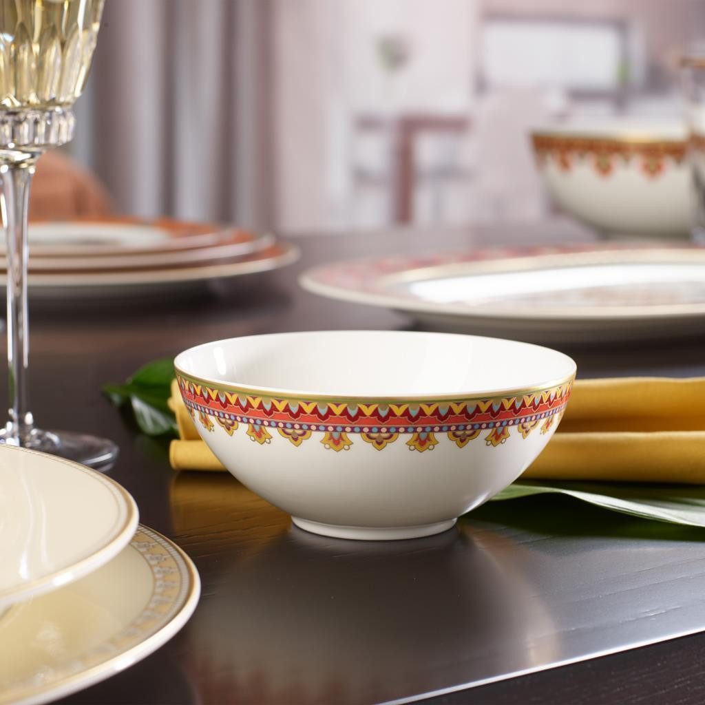 Villeroy & Boch Schale Samarkand Rubin Dessertschale ø 13 cm, Porzellan, (1x Schale, 1-tlg)