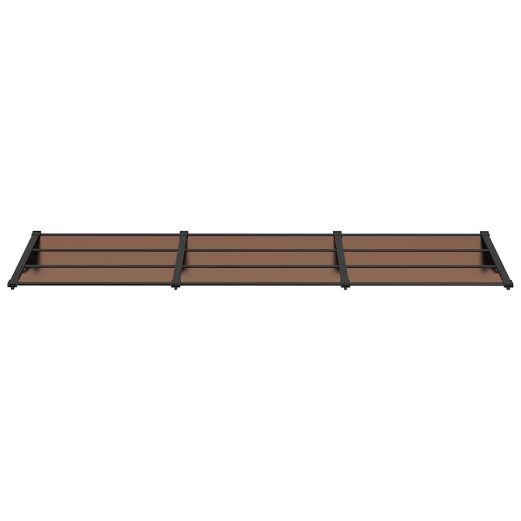 vidaXL Markise Türvordach Schwarz 297,5x90 cm Polycarbonat (1-St)