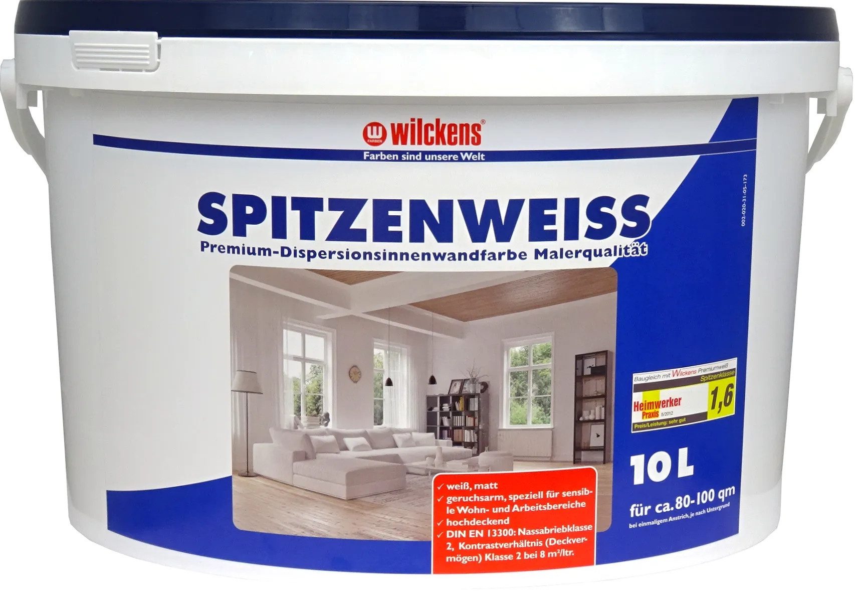 Wand- und Deckenfarbe Wilckens Spitzenweiss