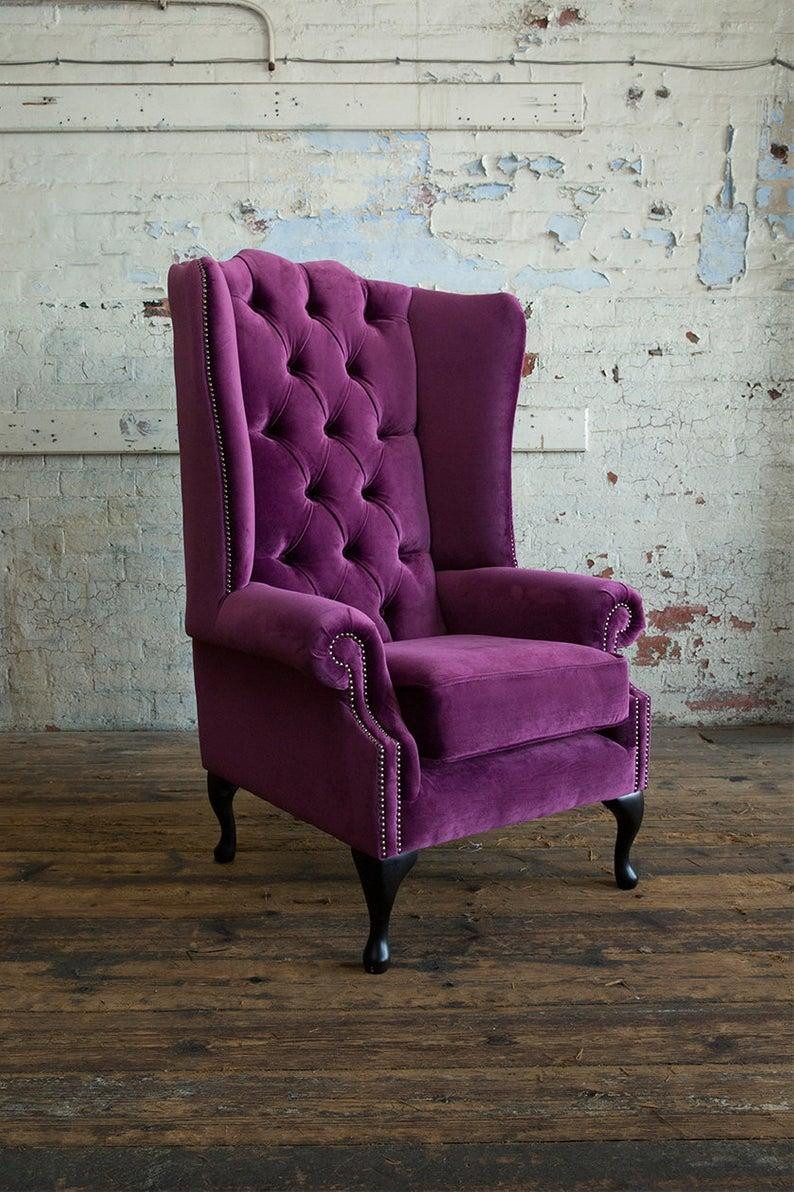 Xlmoebel Ohrensessel Chesterfield Ohrensessel in edlem Design und hochwertiger Verarbeitung (Ohrensessel (1 Sitzer), Hergestellt in Europa