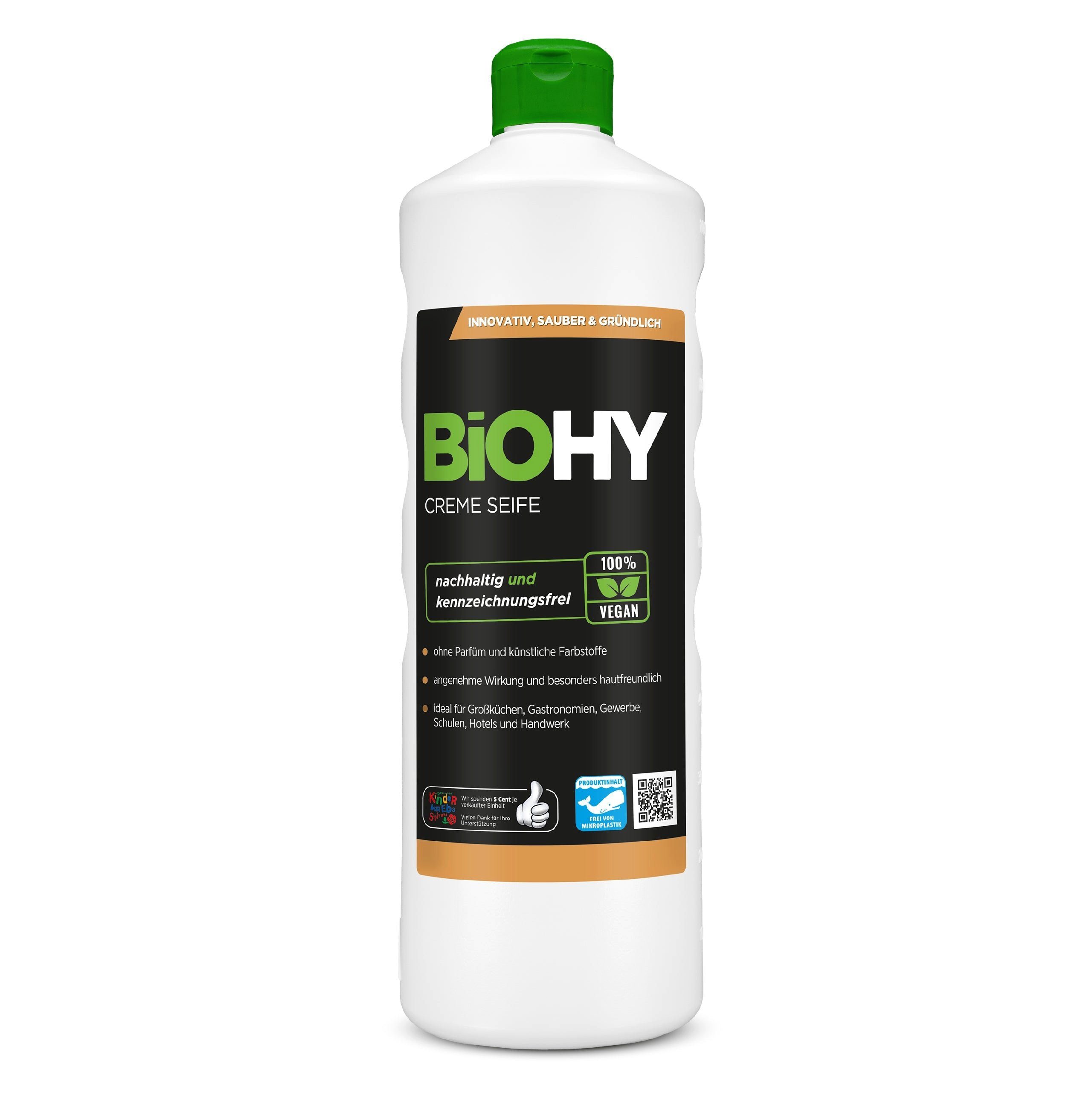 BiOHY Feuchtigkeitscreme Creme Seife 1 x 1 Liter Flasche, 1-tlg.