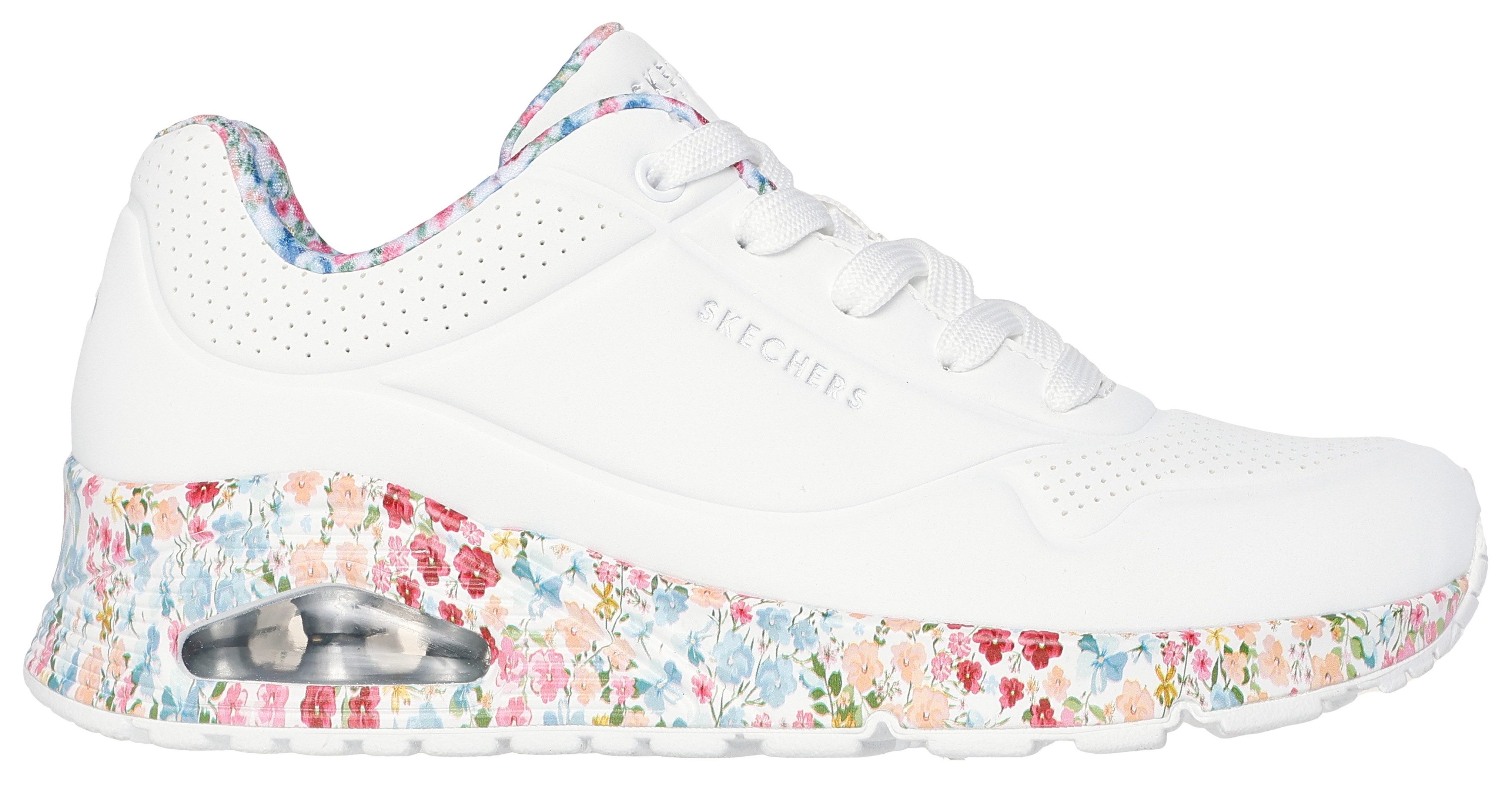 Skechers UNO-MAJESTIC GARDEN Sneaker, Keilsneaker, Plateausneaker mit bedruckter Sohle