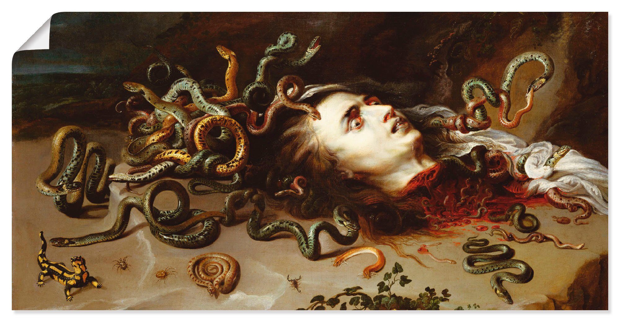 Artland Wandbild Das Haupt der Medusa, klassische Fantasie (1 St), als Leinwandbild, Плакат in verschied. Größen
