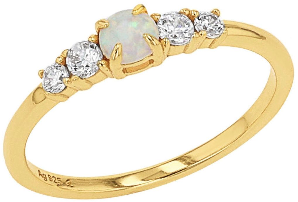 Amor Fingerring 2037252/-53/-54/-55/-56, Opal (synth), Zirkonia (synth)