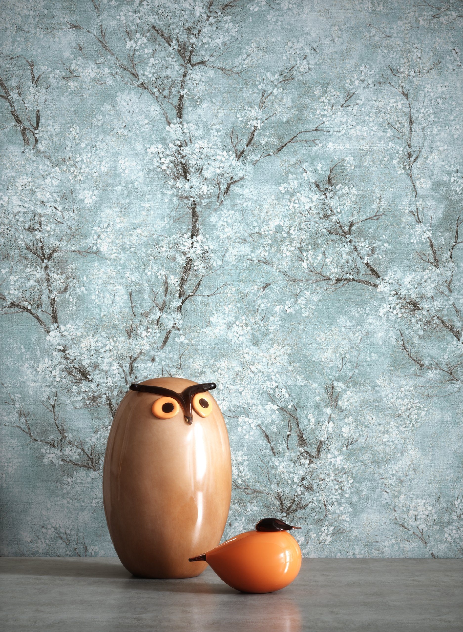 Newroom Vliestapete Bene Muster 1, Blau Tapete Leicht Glänzend Floral - Blu günstig online kaufen