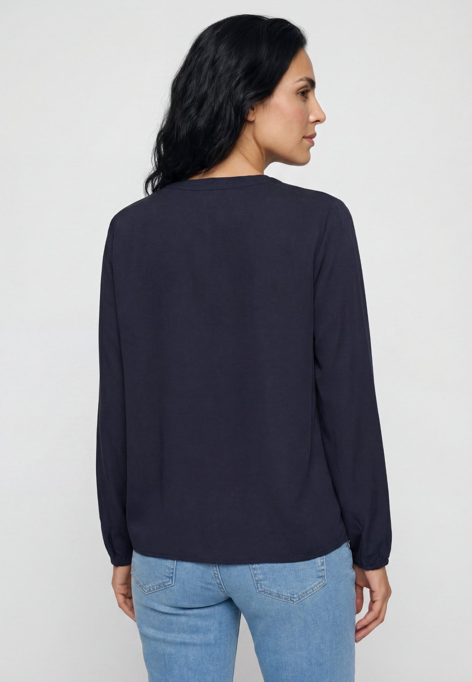 Olsen Tunikashirt mit Tunikaausschnitt und langen Ärmeln – Bild 2 von 5