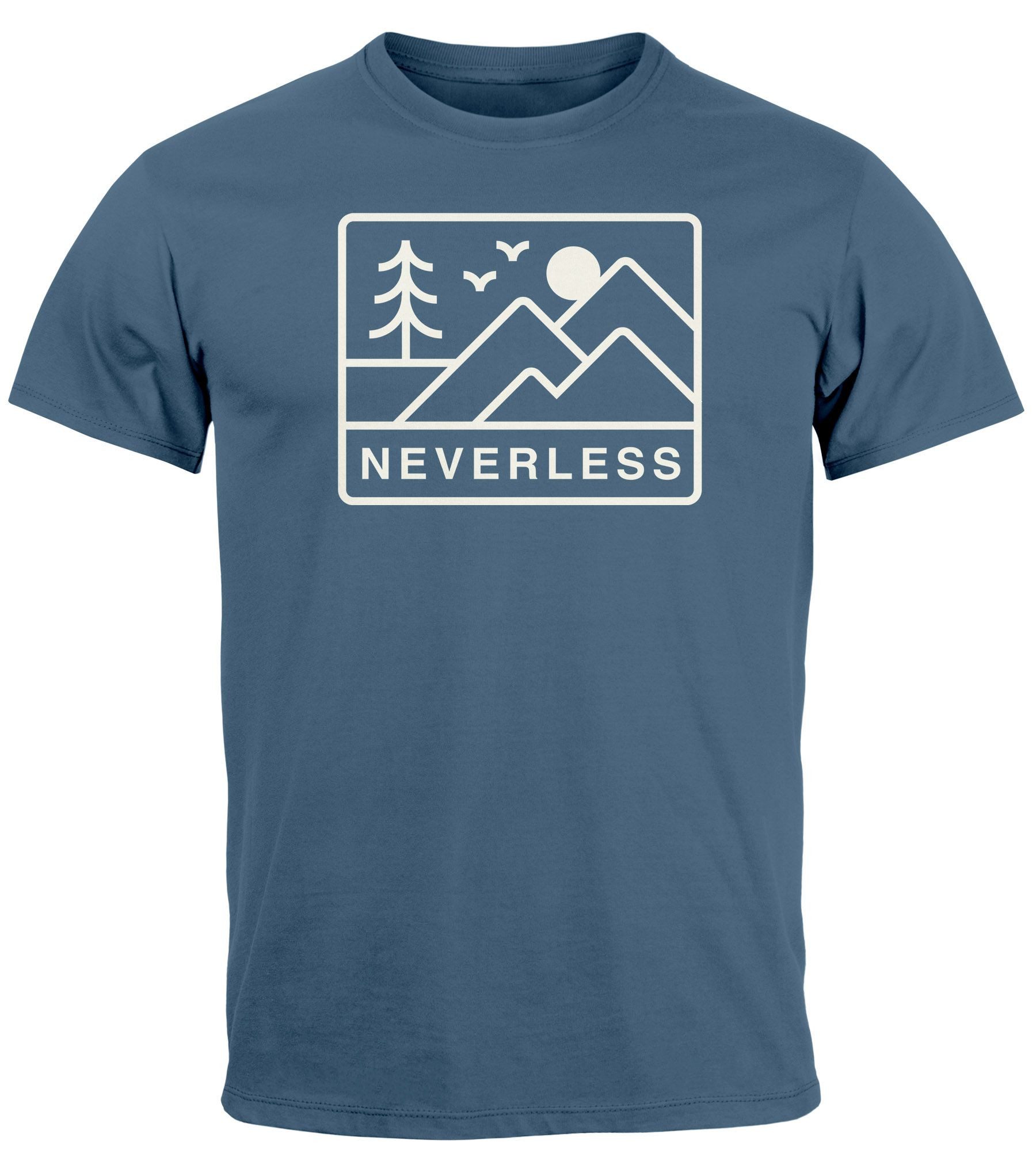 Neverless Print-Shirt Herren T-Shirt Outdoor Grafik günstig online kaufen