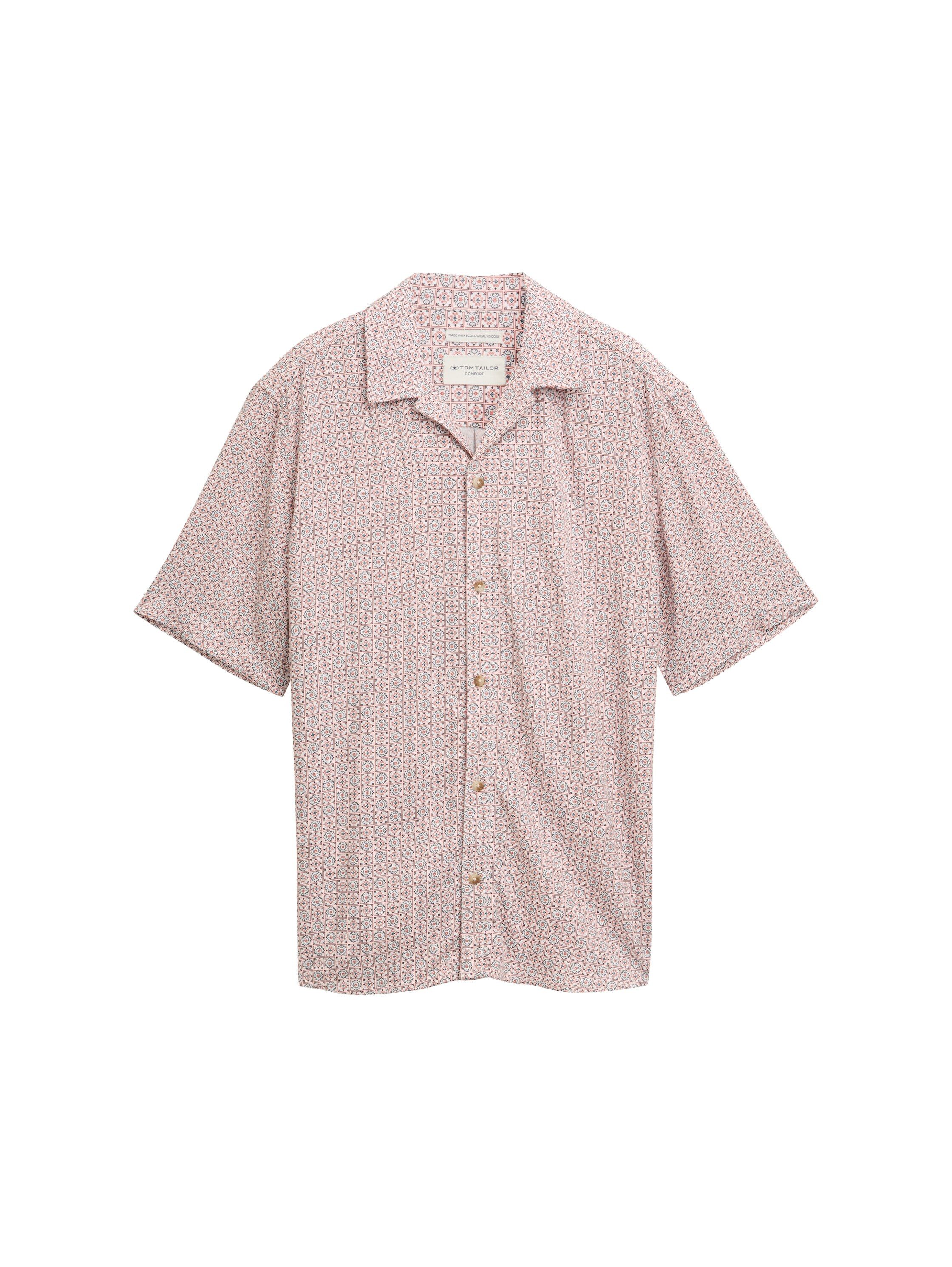 TOM TAILOR Kurzarmhemd mit All-Over Print günstig online kaufen