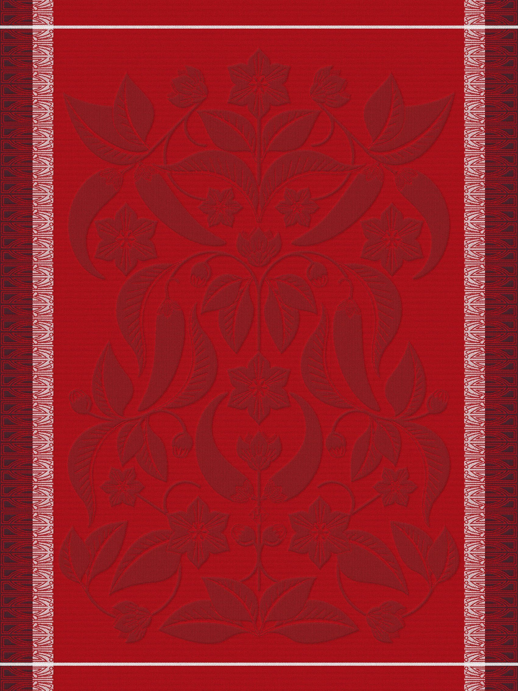 Le Jacquard Francais Geschirrtuch Geschirrtuch Piments Rouge 60x80 cm, (1-tlg., 1 x Geschirrtuch), jacquard-gewebt