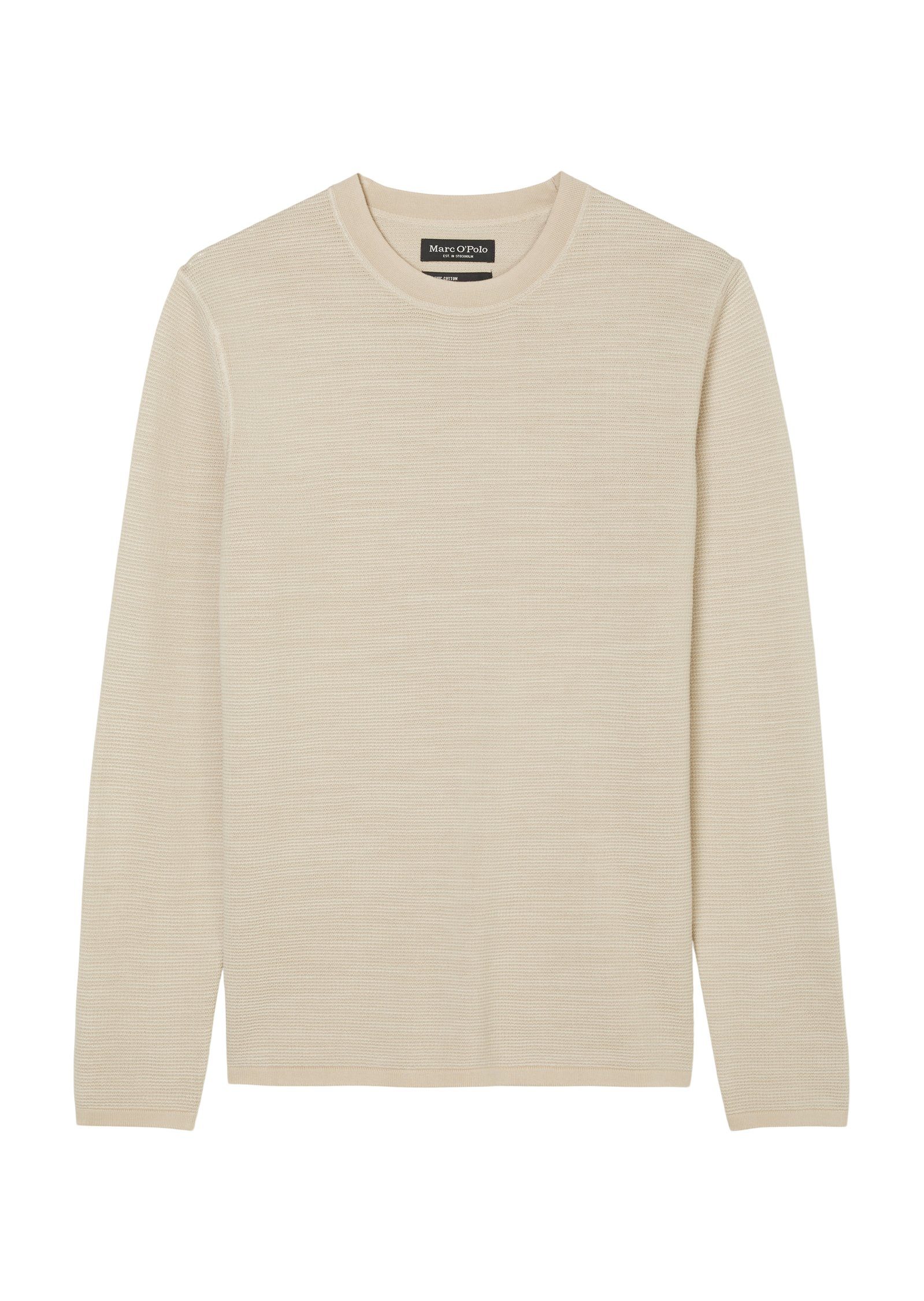 Marc O'Polo Sweatshirt Pullover, crew neck, structure with