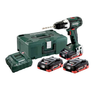 metabo Akku-Bohrschrauber 18V Akku Bohrschrauber BS 18 LT SET, 3x Akku 4,0