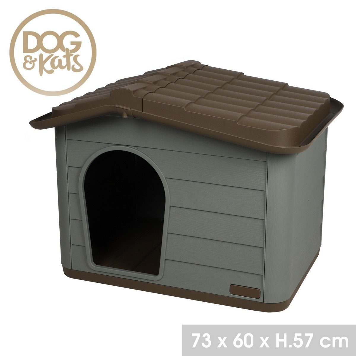 DOGI Hundehütte Katzenhaus Tierhaus Hütte Hunde, mit Türoffnung vorne günstig online kaufen