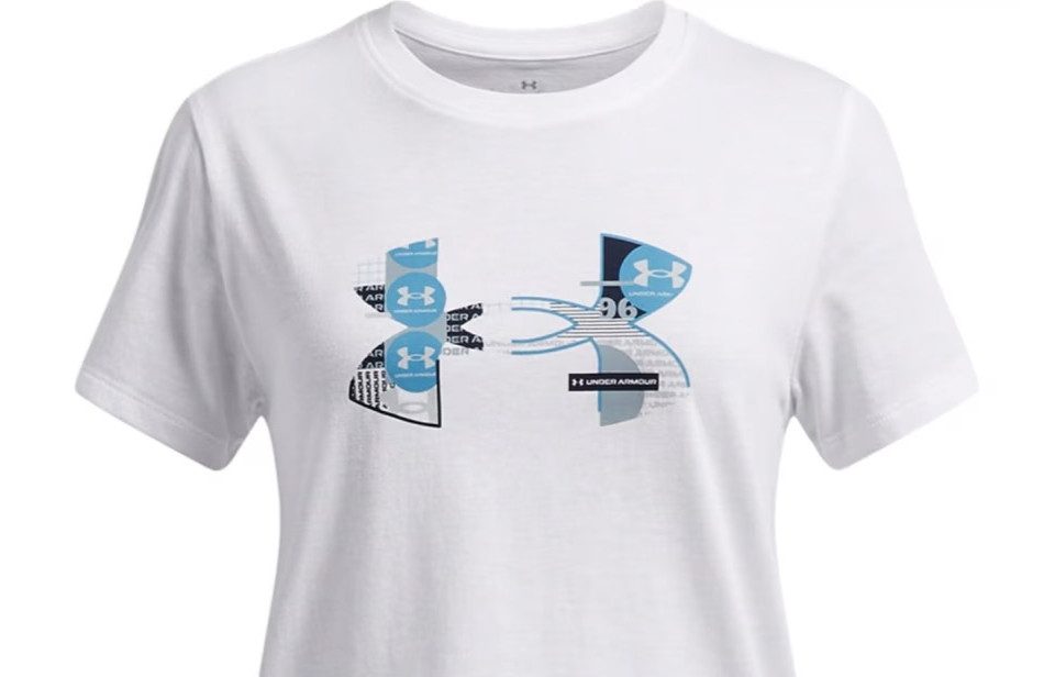 Under Armour® T-Shirt UA Big Logo UA Fill SS-WHT