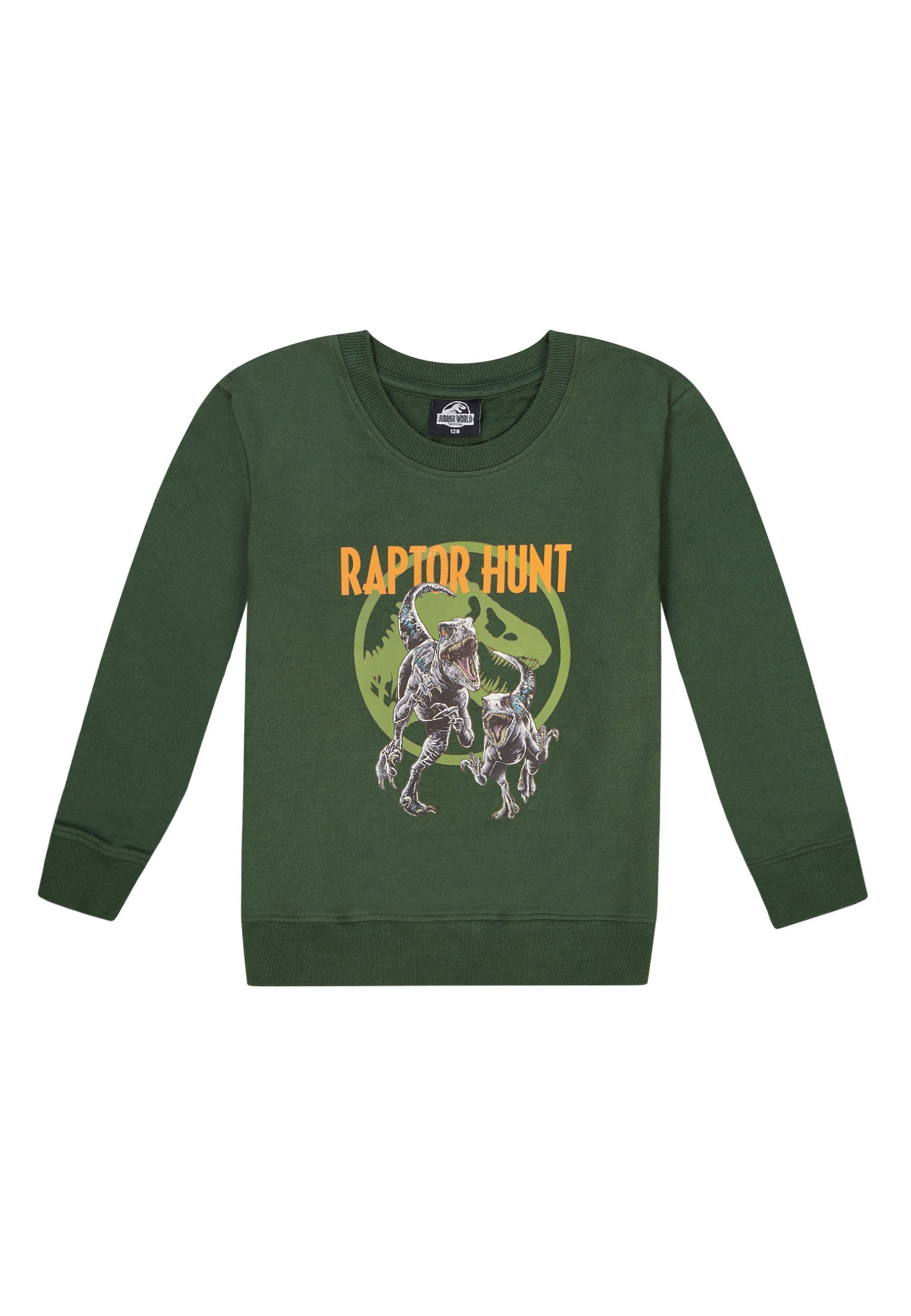 World Sweatshirt Sweatshirt Jungen Raptor Jurassic ONOMATO! Hunt