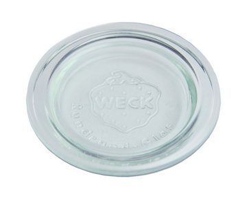 MamboCat Einmachglas Weck-Einkoch-Set 1 Glasdeckel 100 mm + Einkochring 100 mm + Klammern