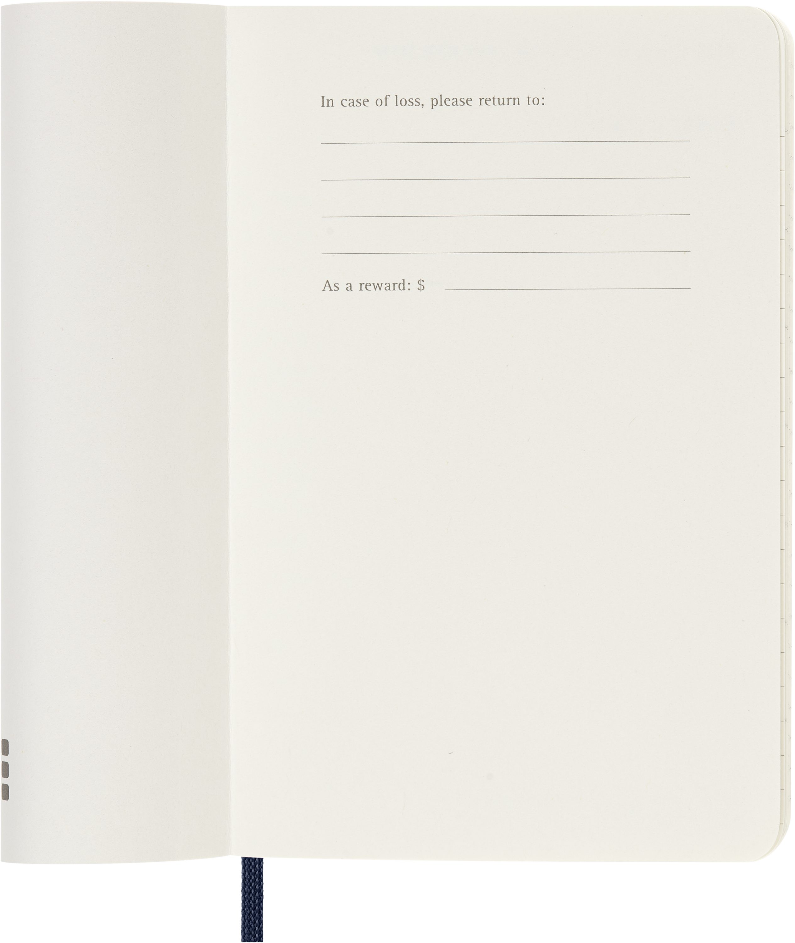 MOLESKINE Buchkalender, MOLESKINE 12 MONATE TAGES NOTIZKALENDER 2027 - SOFTCOVER - P/A6 - BLAU