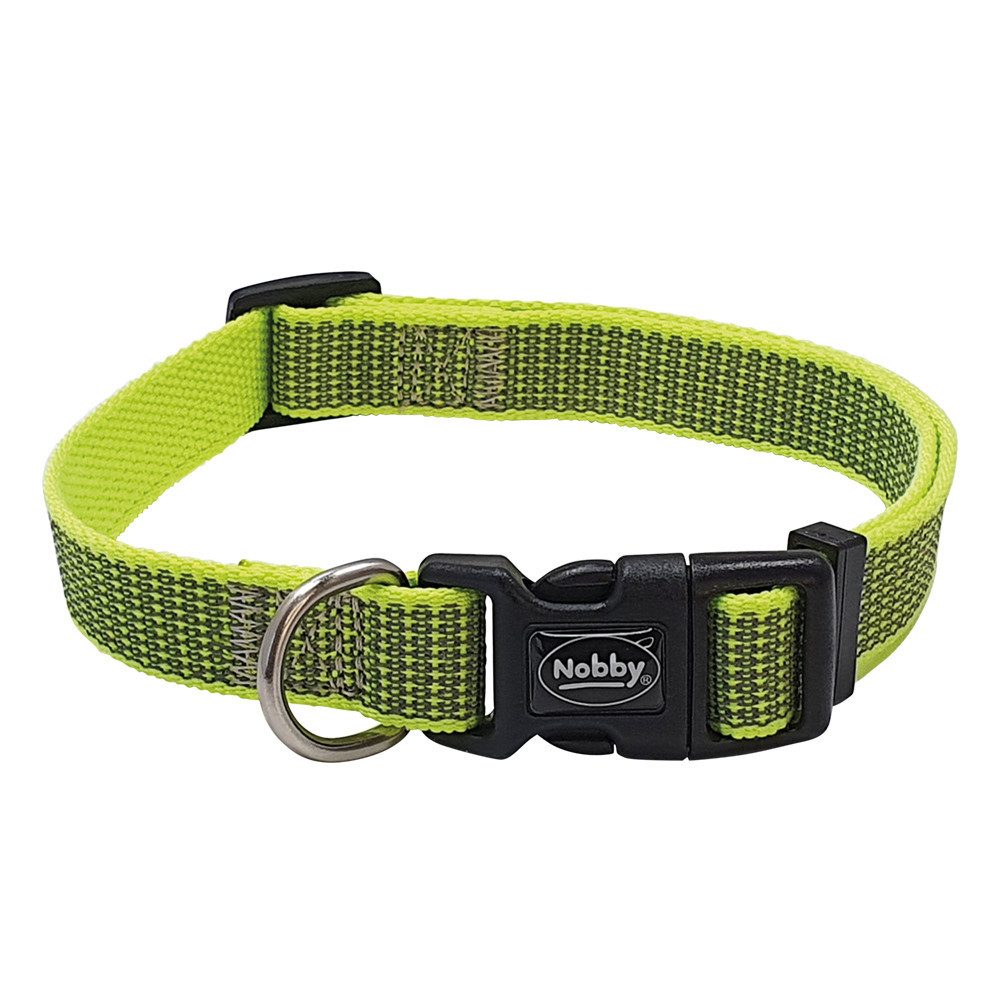 Nobby Tier-Halsband Nobby Hundehalsband Full Reflect S-M gelb, Nylon
