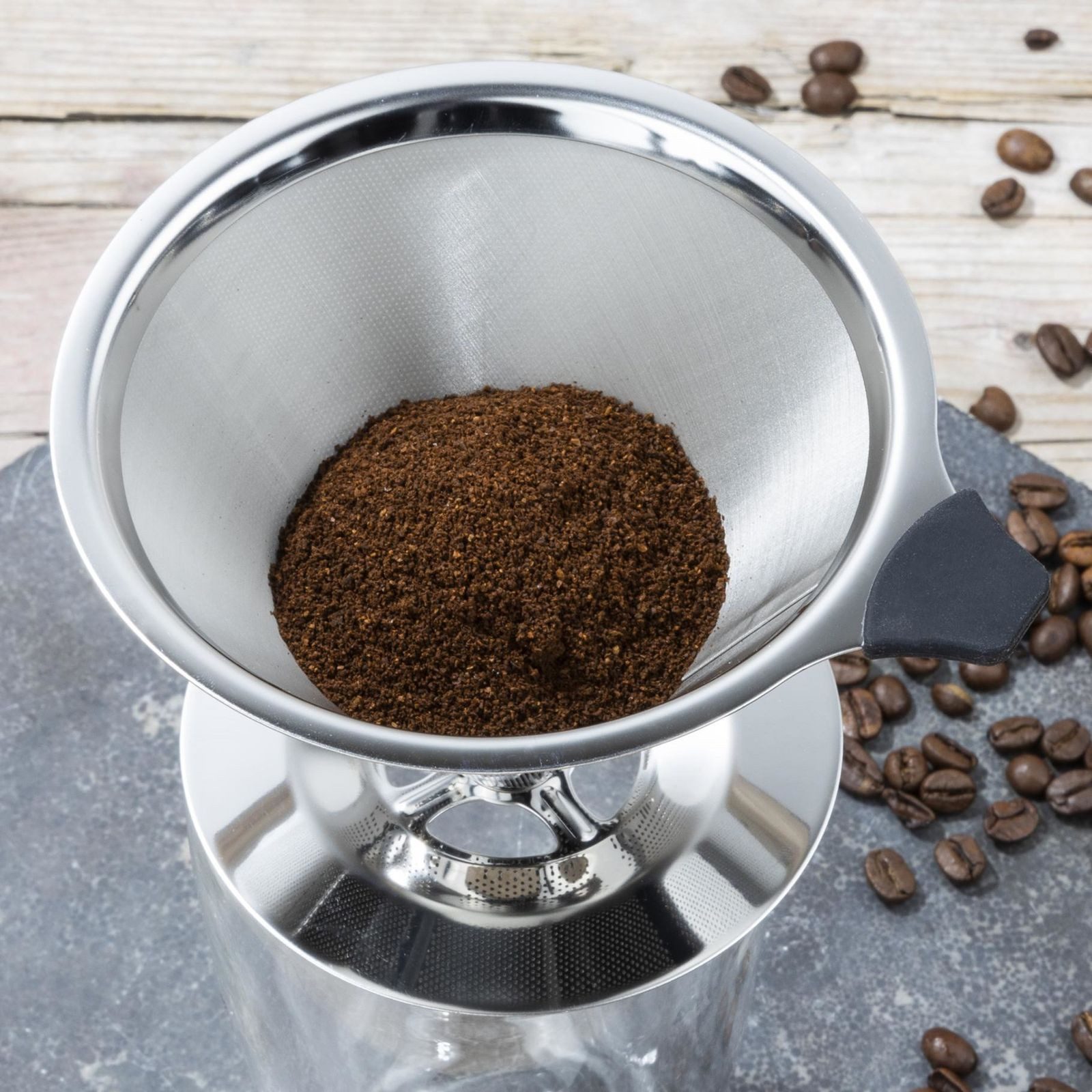 Gravidus Permanentfilter Hochwertiger Kaffeefilter aus Edelstahl für aromatischen Genuss