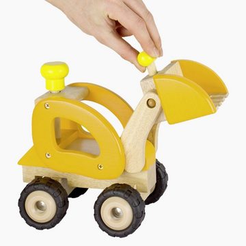 goki Spielzeug-Baumaschine Radlader, goki, (1-tlg), mit beweglichen Schaufel und lenkbar